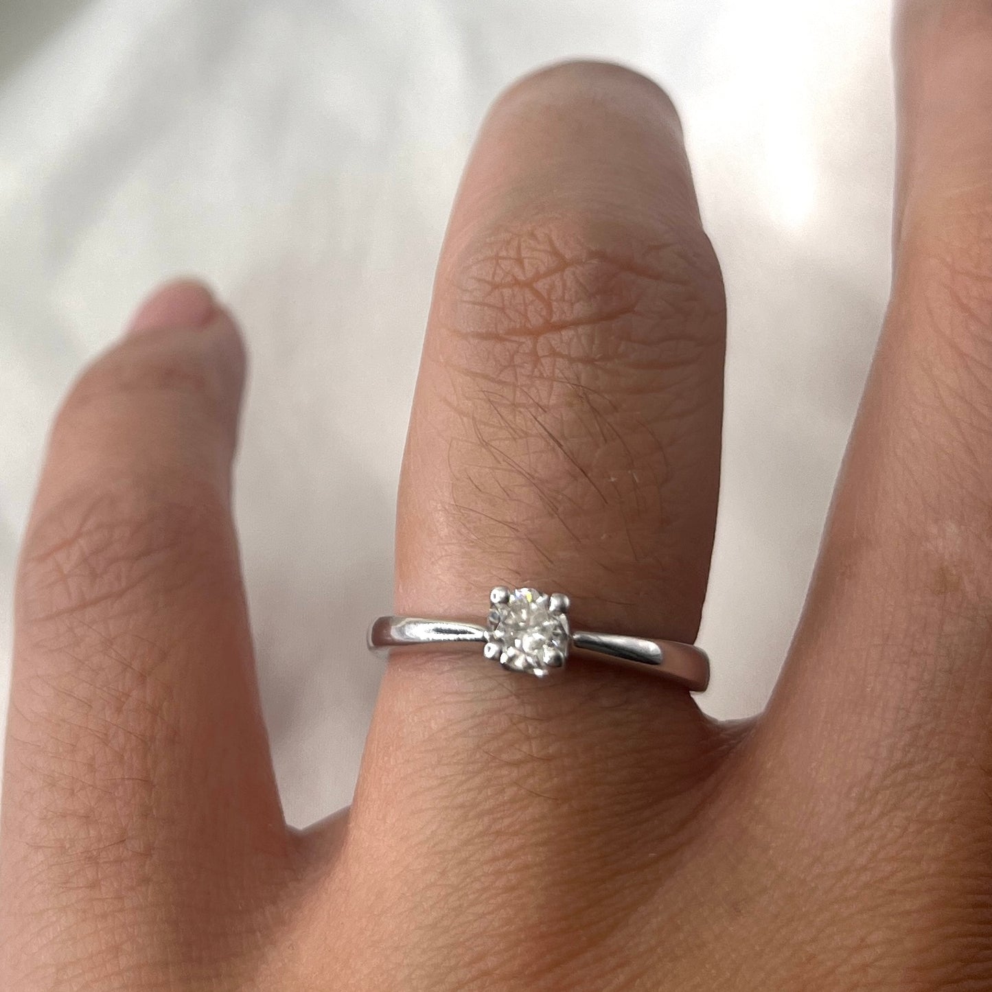 Solitaire Engagement Ring 0.30ct EG012
