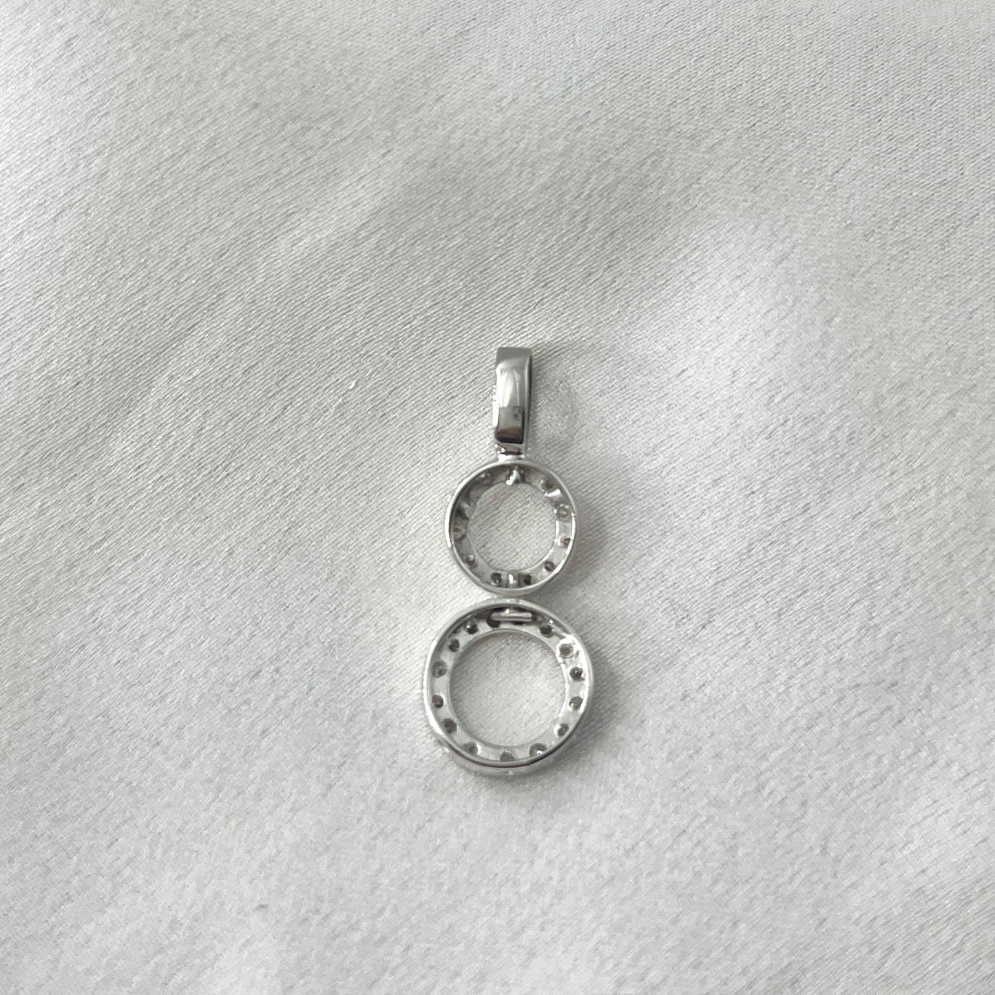 Double Circle Diamond Pendant PD033