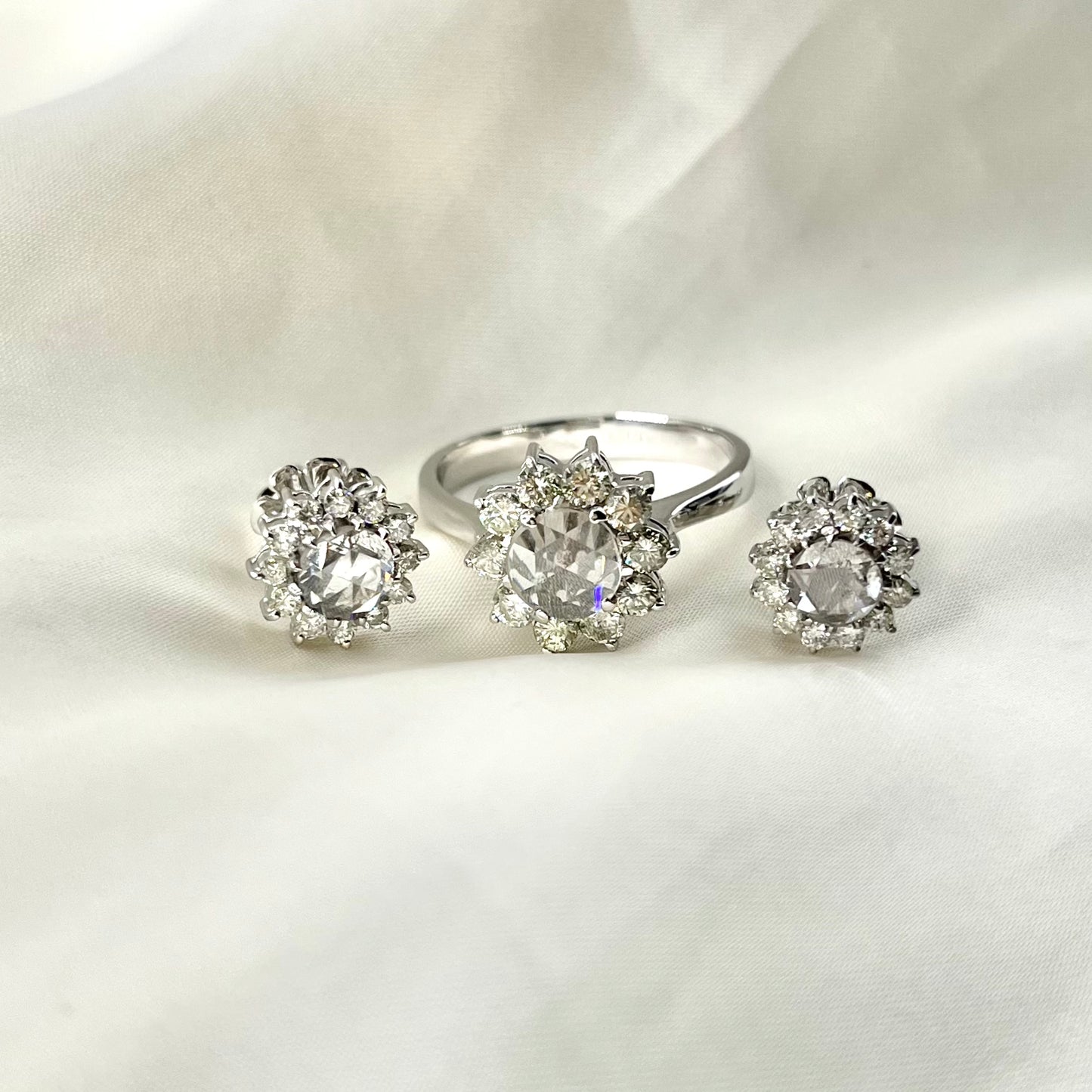 Rose Cut Diamond Set ST044