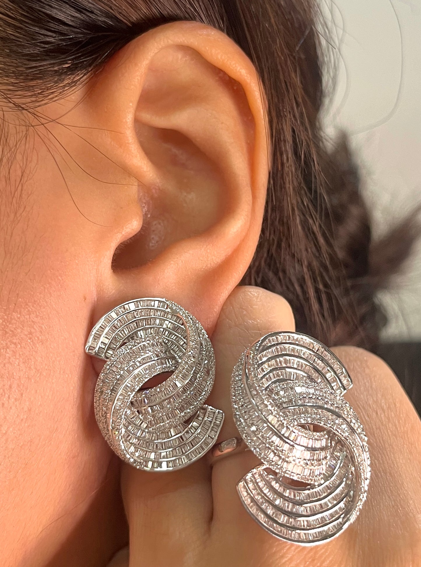 Baguette Diamond Overlapping Set ST073