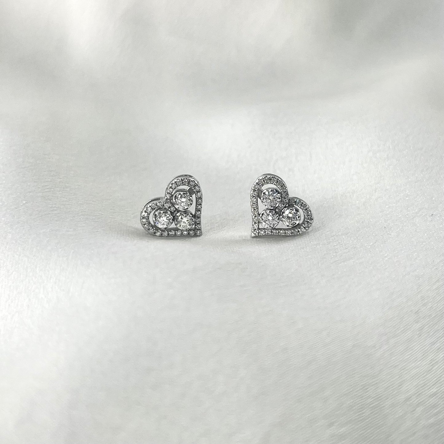 Heart Diamond Earrings ER156