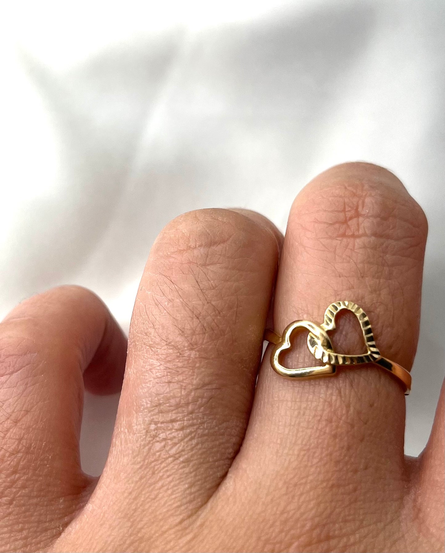 Double Heart Ring RG076