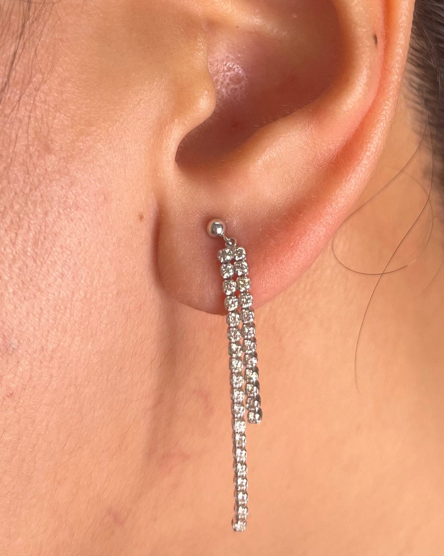 Tennis Drop Earrings ER079