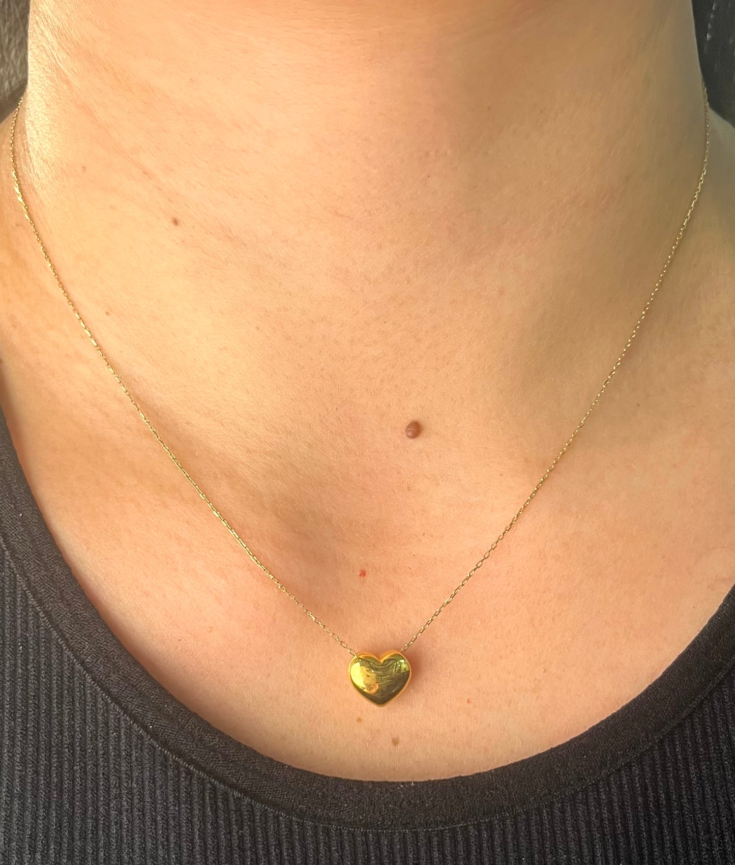 Solid Heart Choker NL141