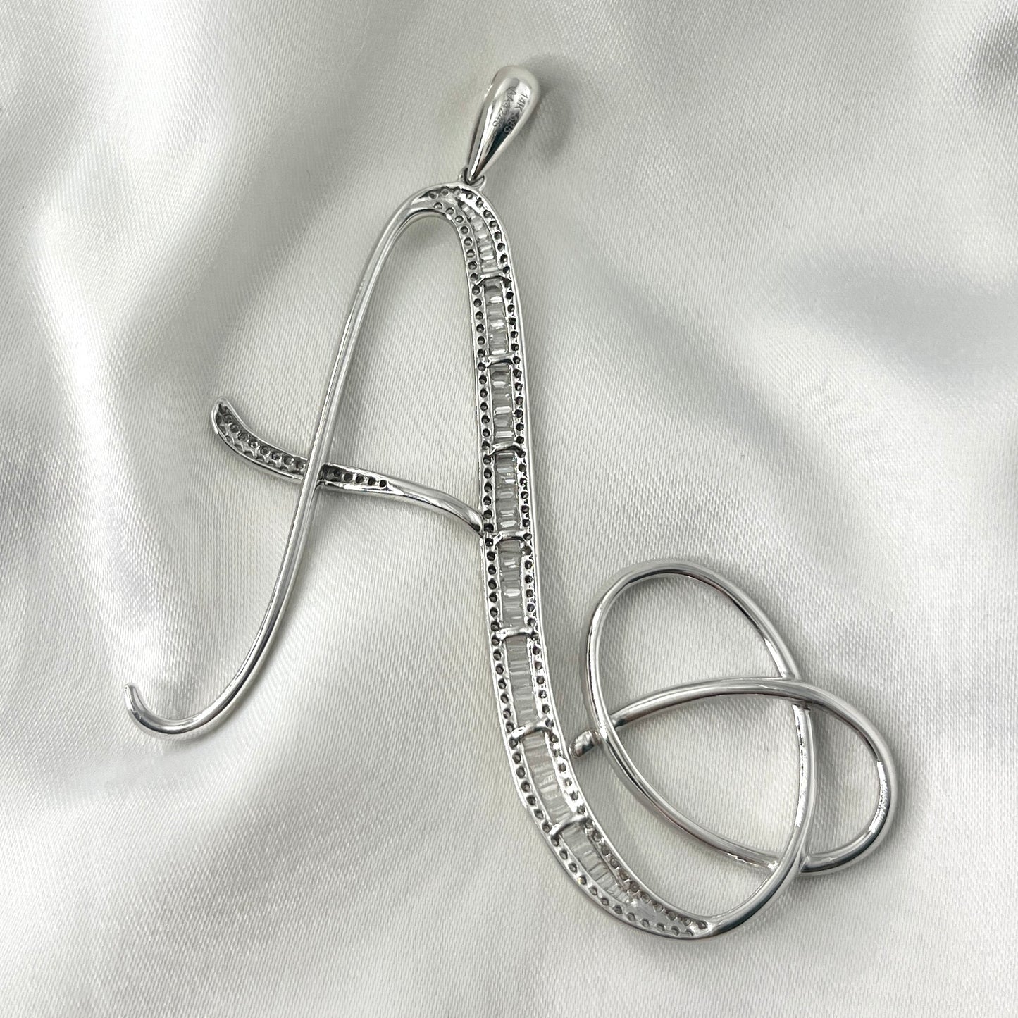 Letter A Diamond Pendant HK PD38