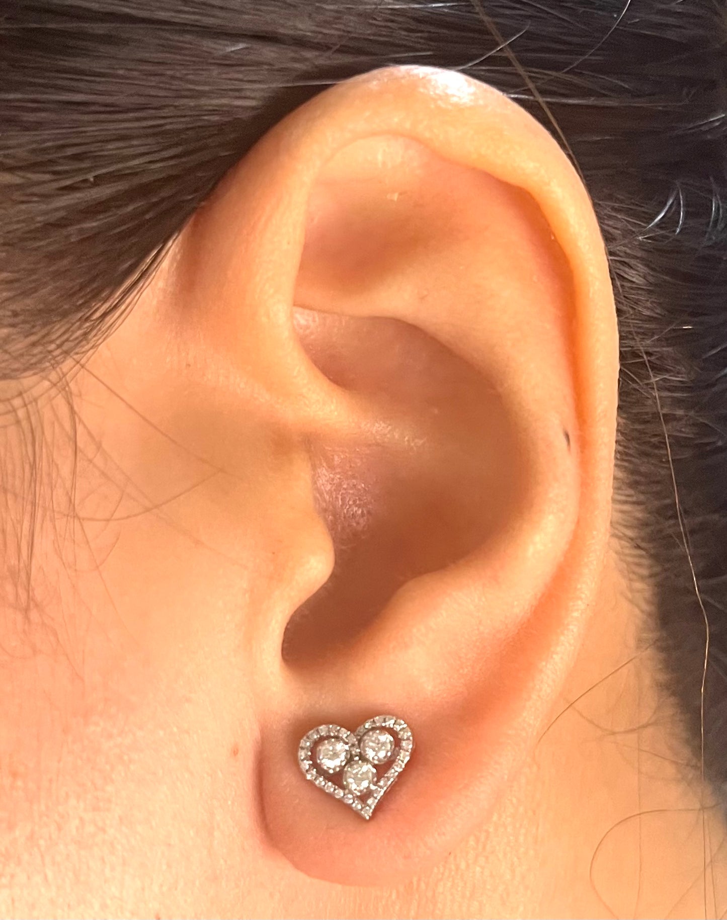 Heart Diamond Earrings ER156