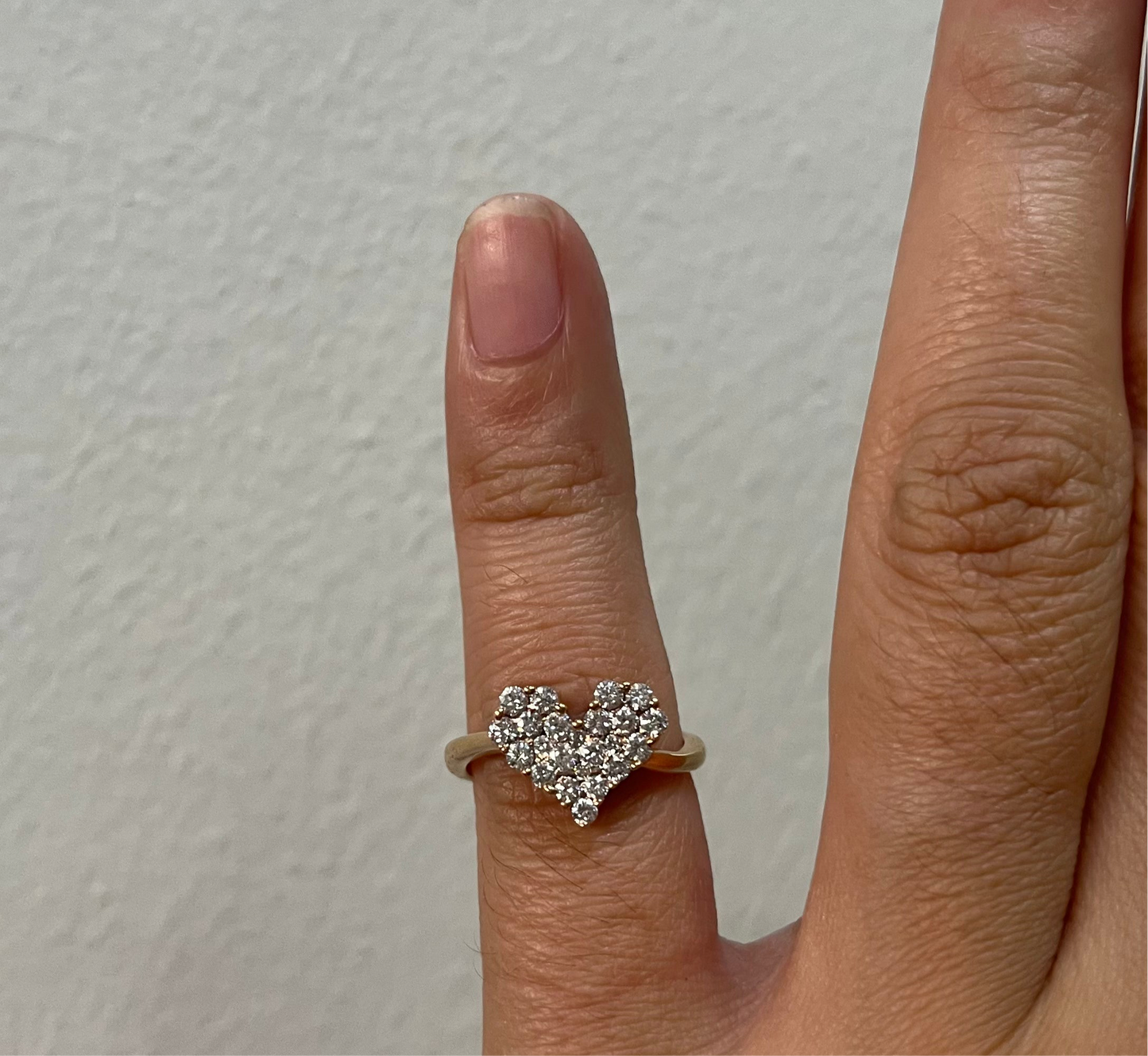 Rose Gold Heart Ring RG004