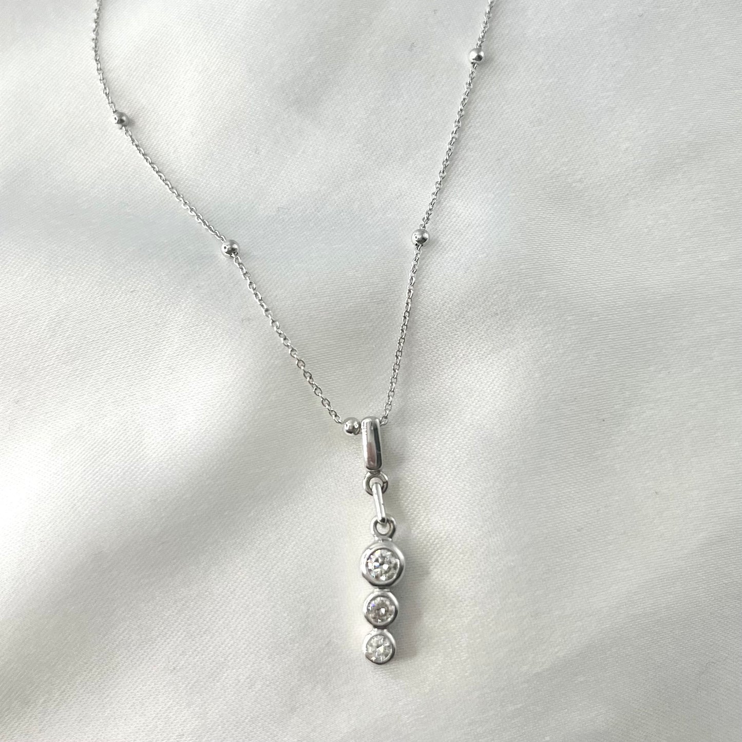 Drop Diamond Necklace NL134