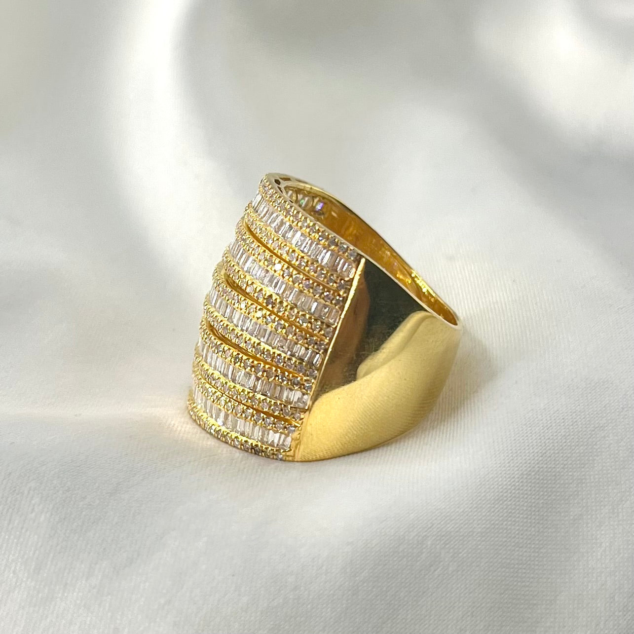 Layered Baguette Diamond Ring RG092