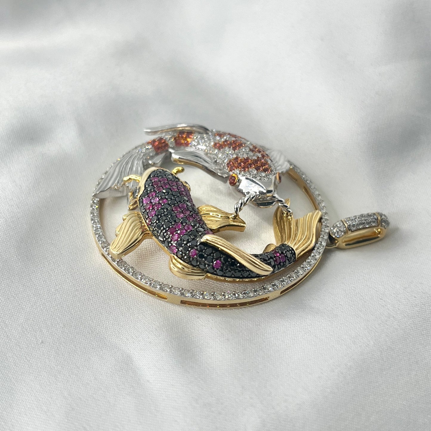 Koi Fish Pendant HK Setting PD039