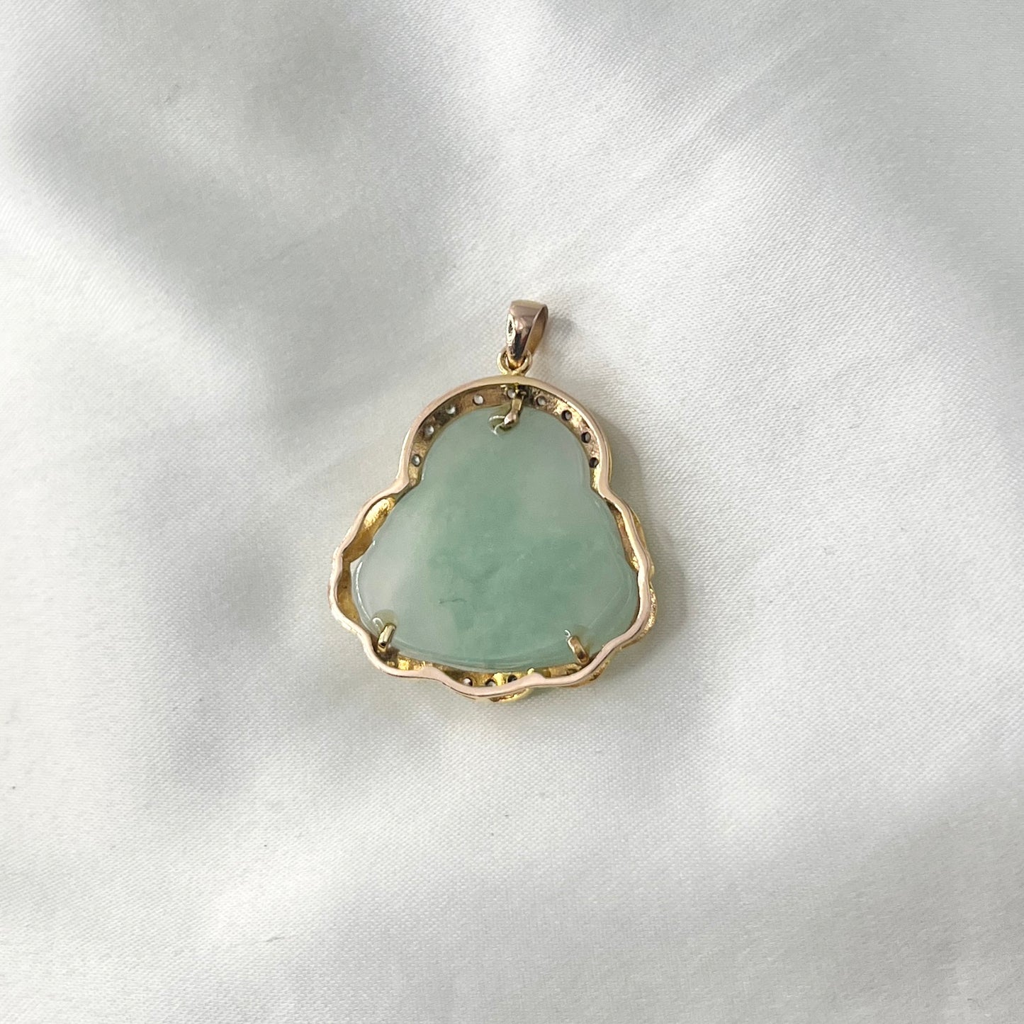 Jade Buddha Zirconia Pendant PD041