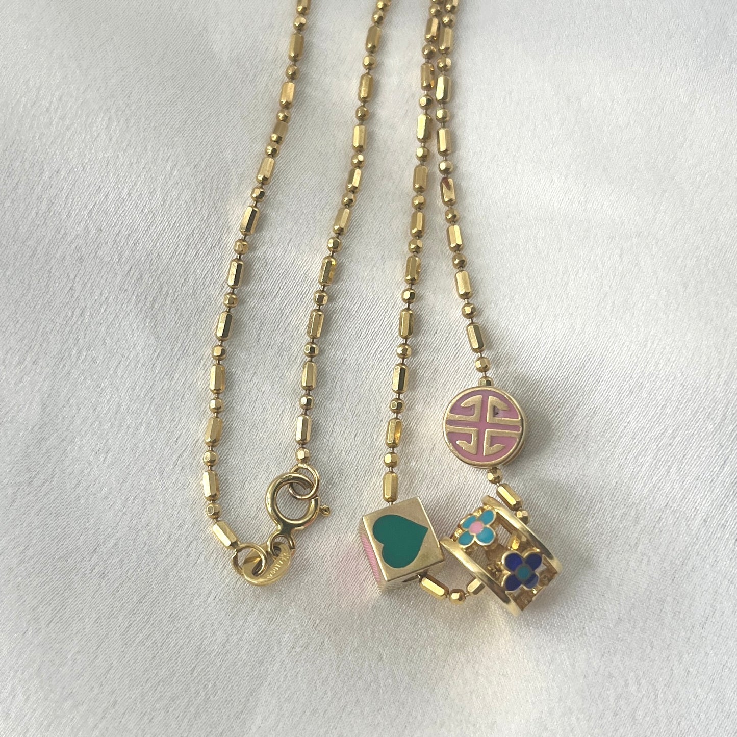 Multicolored Charm Necklace NL143