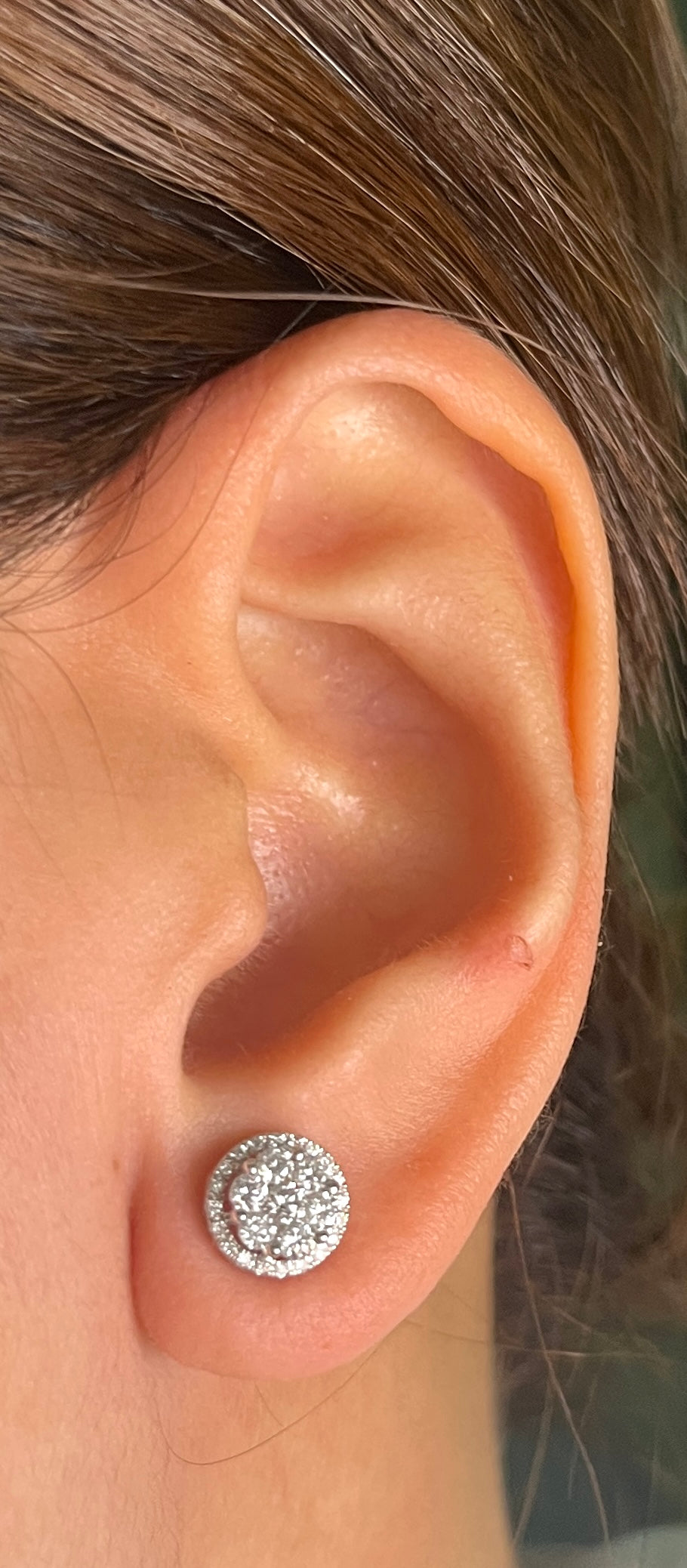 HK Halo Rositas Diamond Earrings DE018