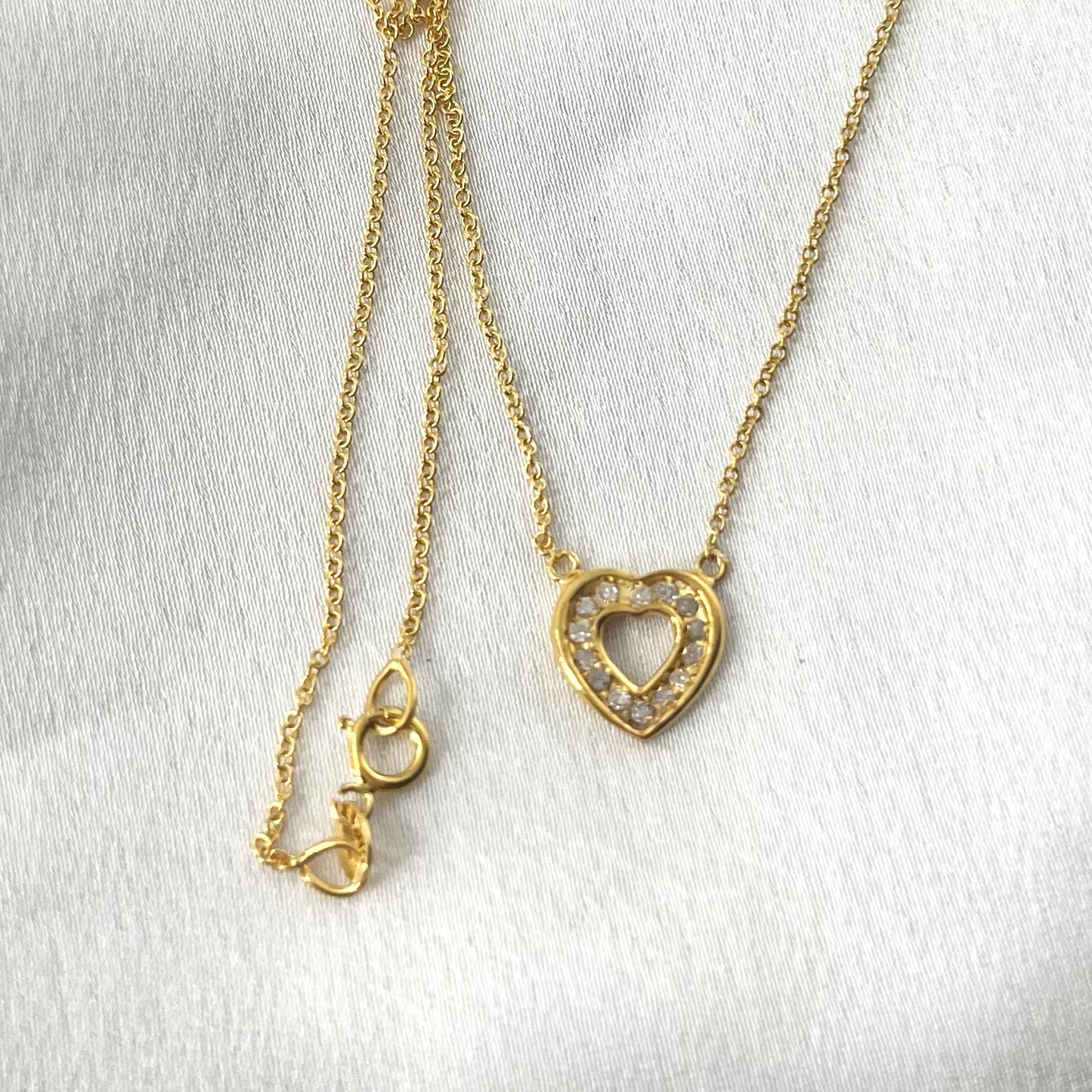 Heart Diamond Choker NL138