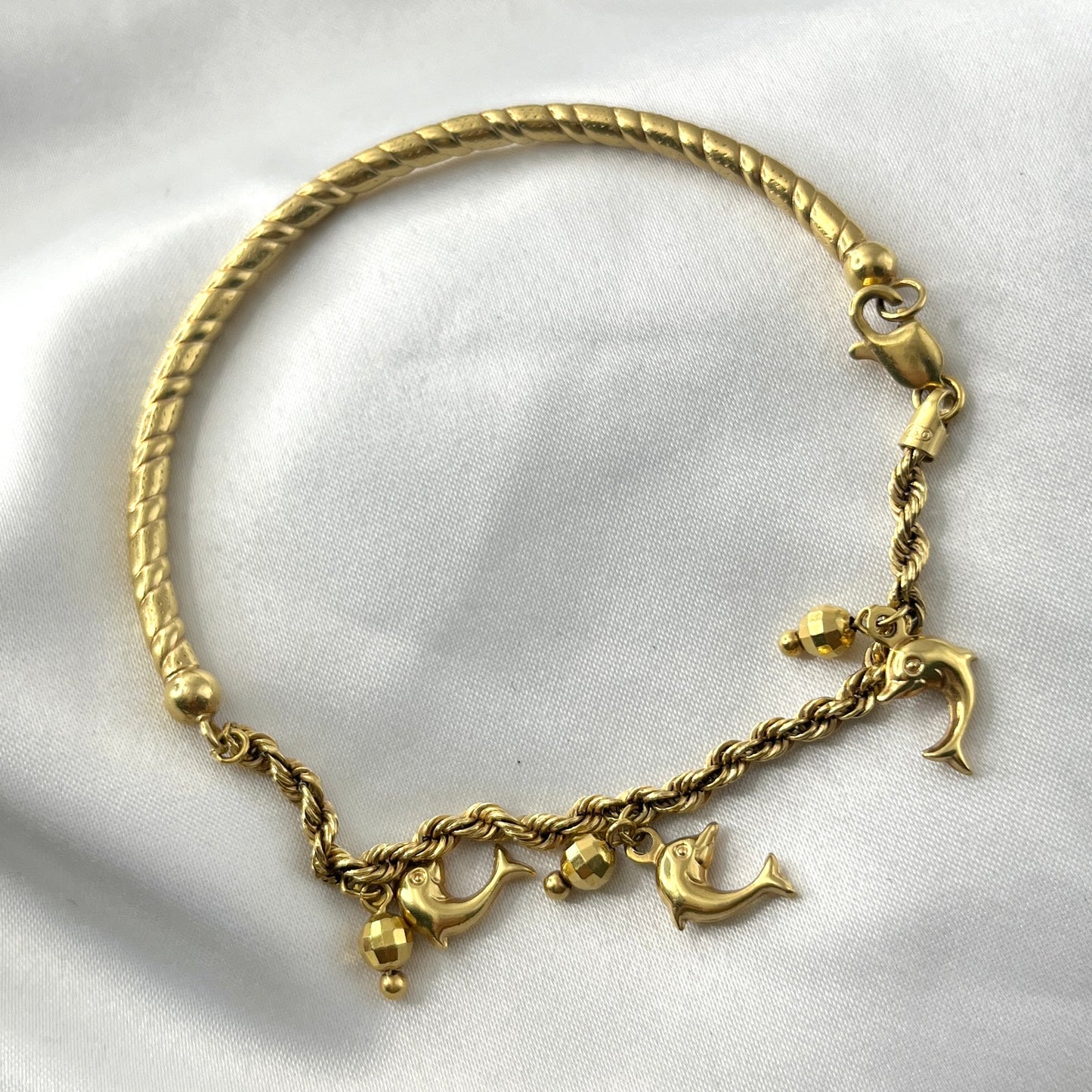 Half Bangle Dolphin Bracelet BR097