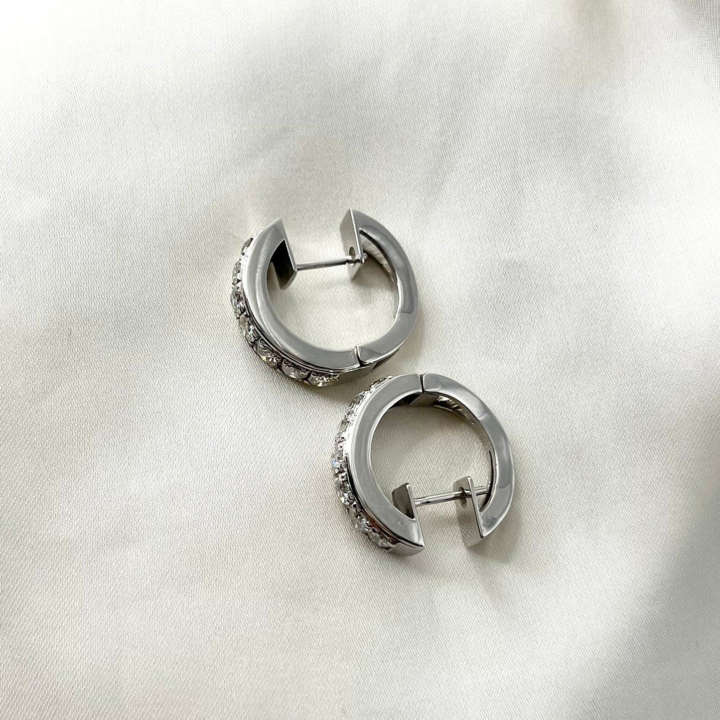 Diamond Creole Earrings ER090