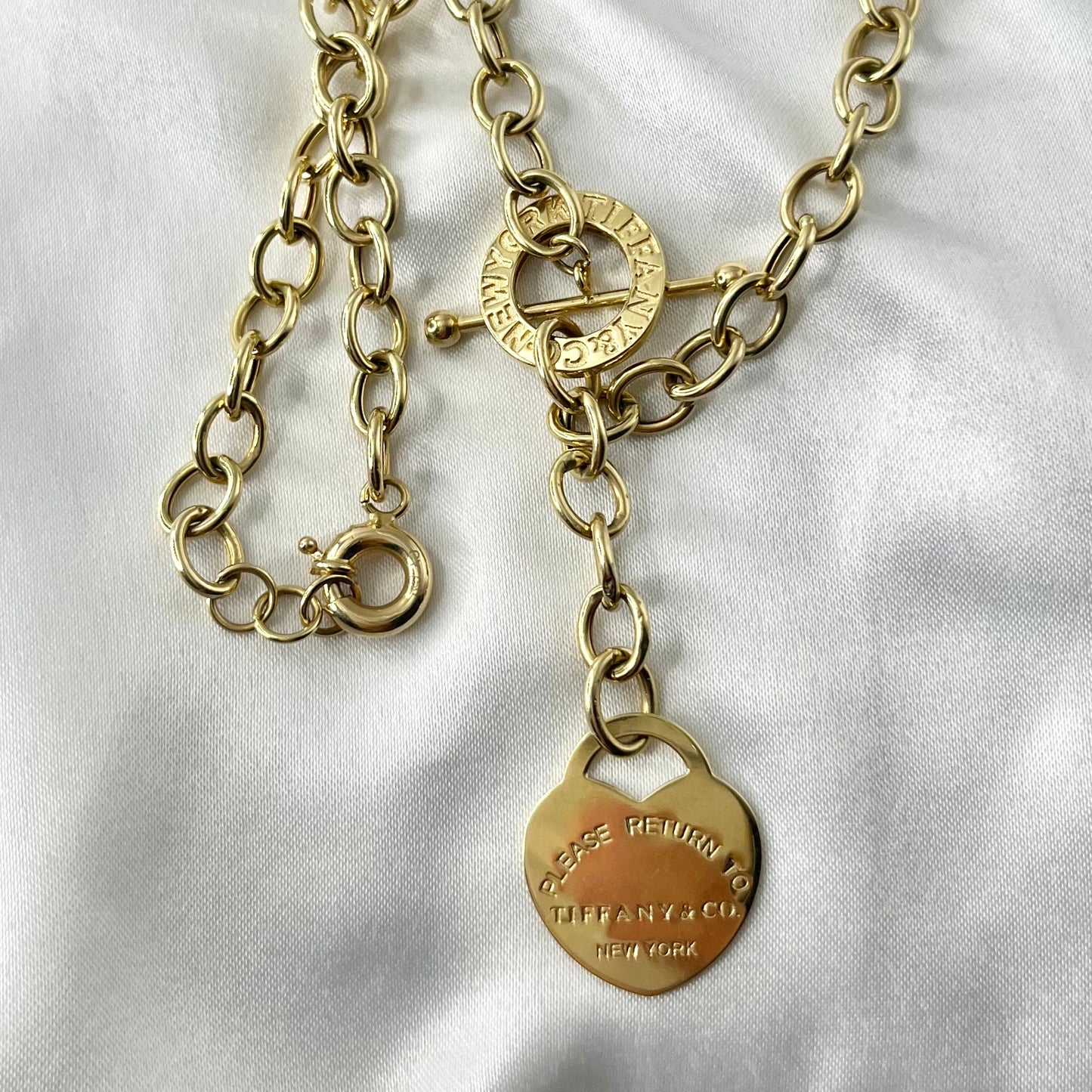 Toggle Yellow Gold Necklace NL126