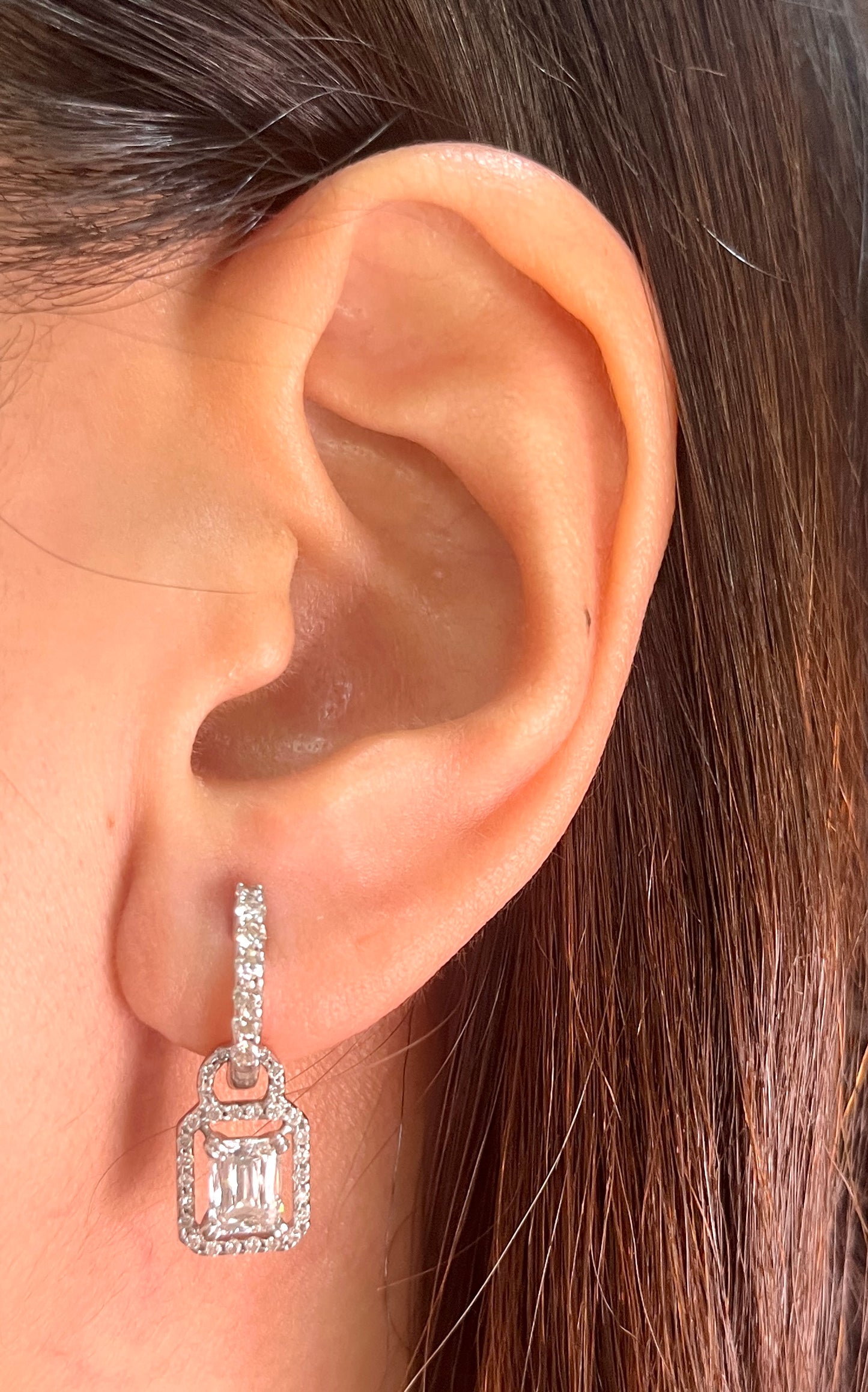 Detachable Radiant Cut Dangling DE004