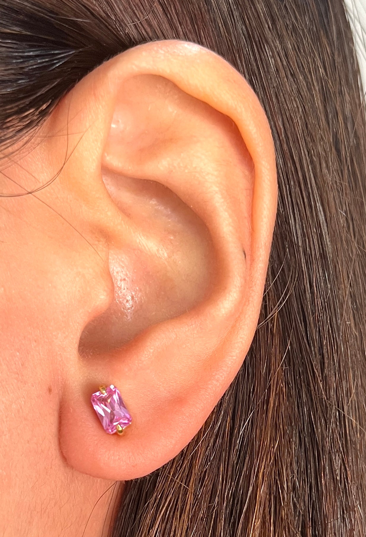 Pink Topaz Earrings ER059
