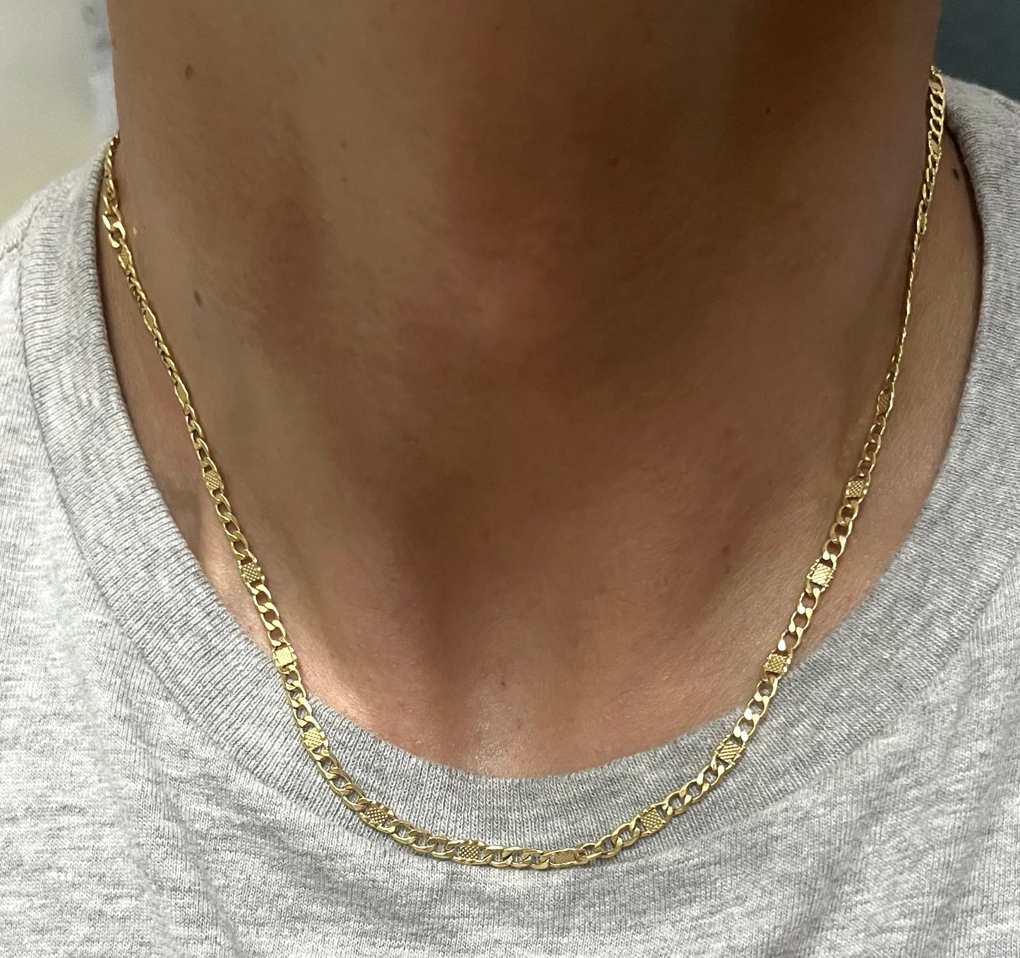 Figaro Chain Necklace 2MM MN020