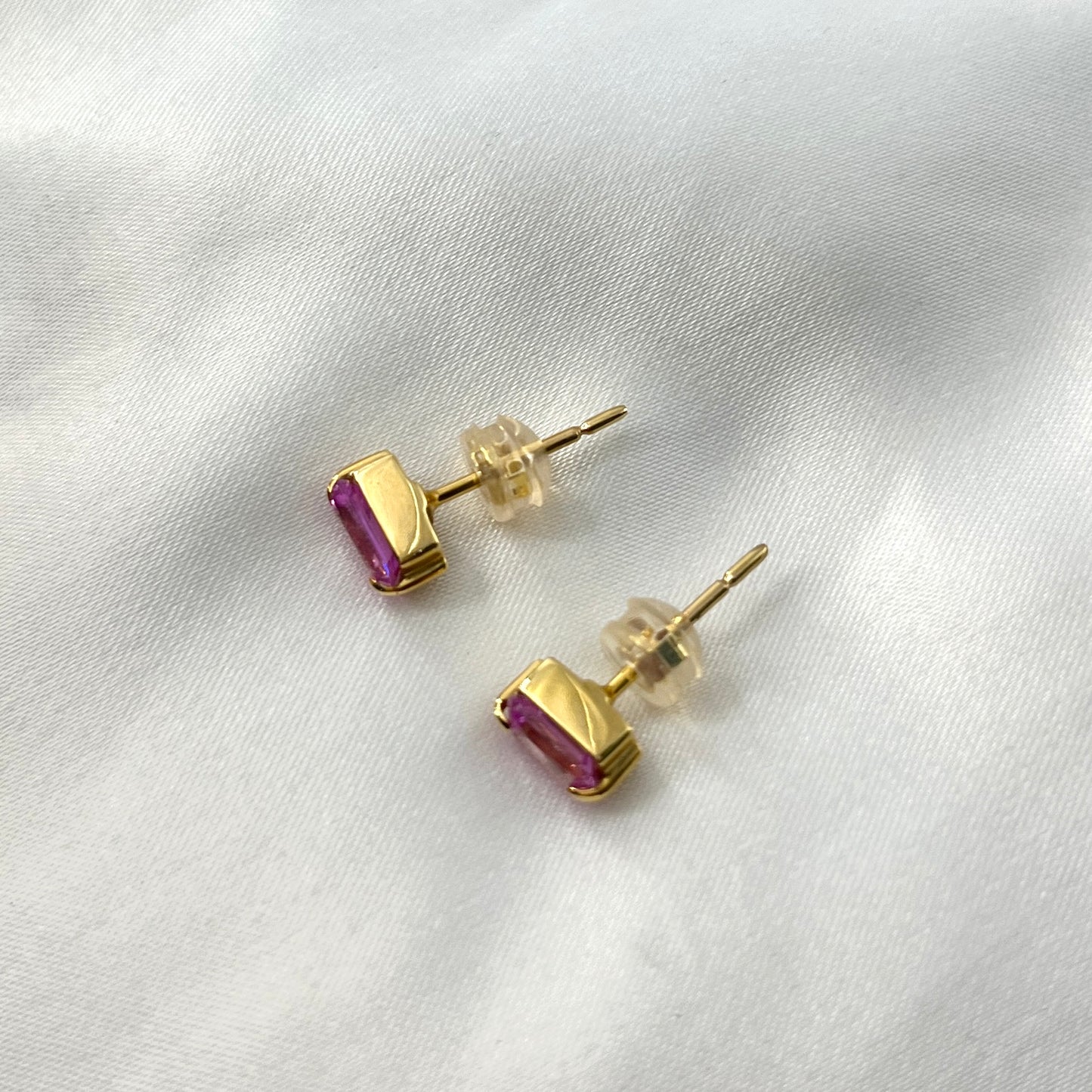 Pink Topaz Earrings ER059