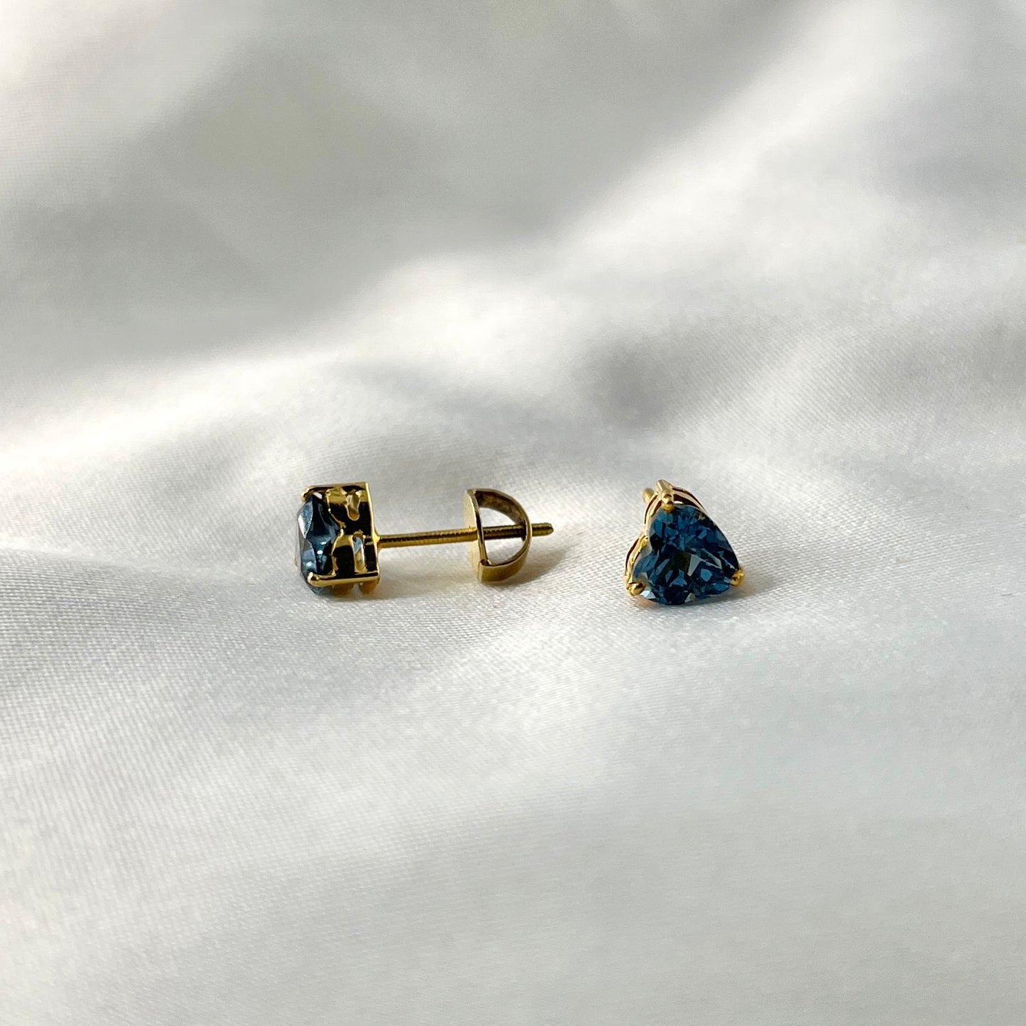 London Blue Topaz Heart Earrings BS002