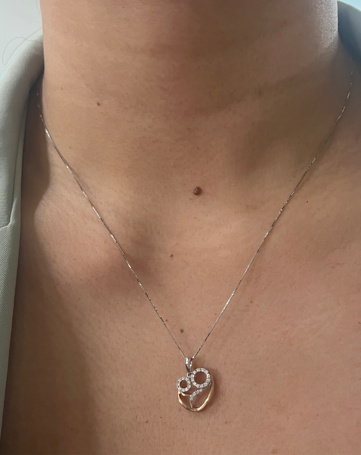 Corazon Heart Diamond Necklace NL142