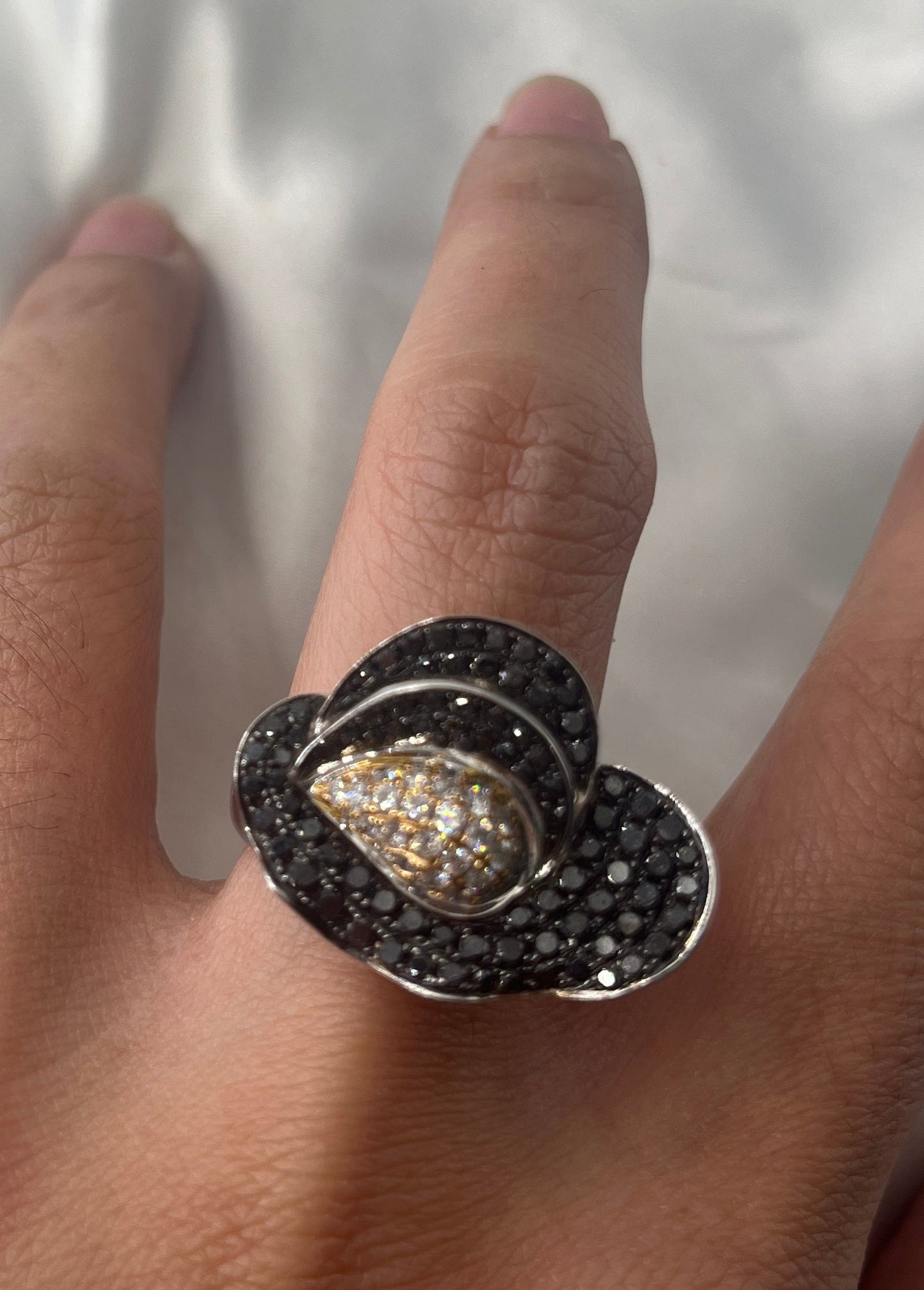 Black Diamond Statement Ring RG011