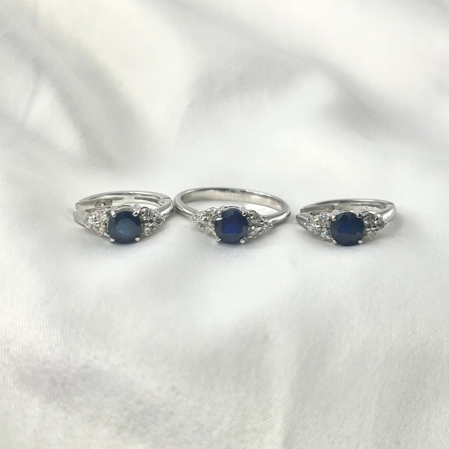 Sapphire Diamond Creole Set ST050