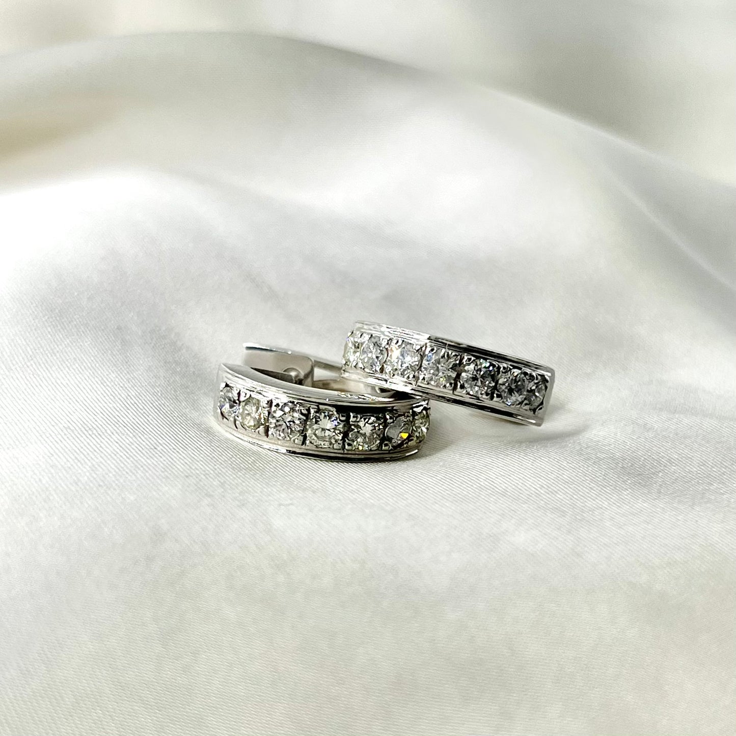 Diamond Creole Earrings ER090