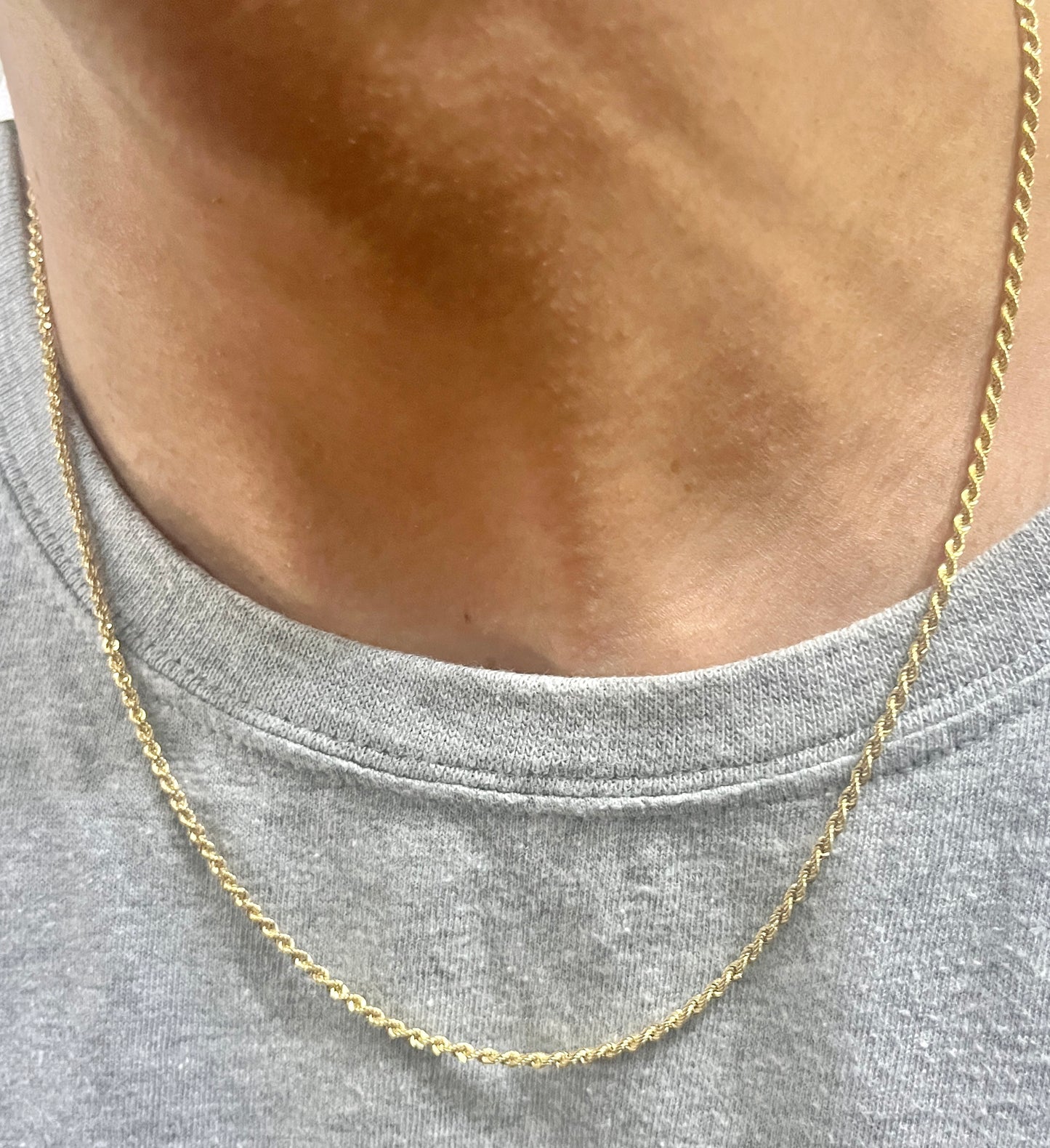 Mens Rope Necklace 2MM MN028
