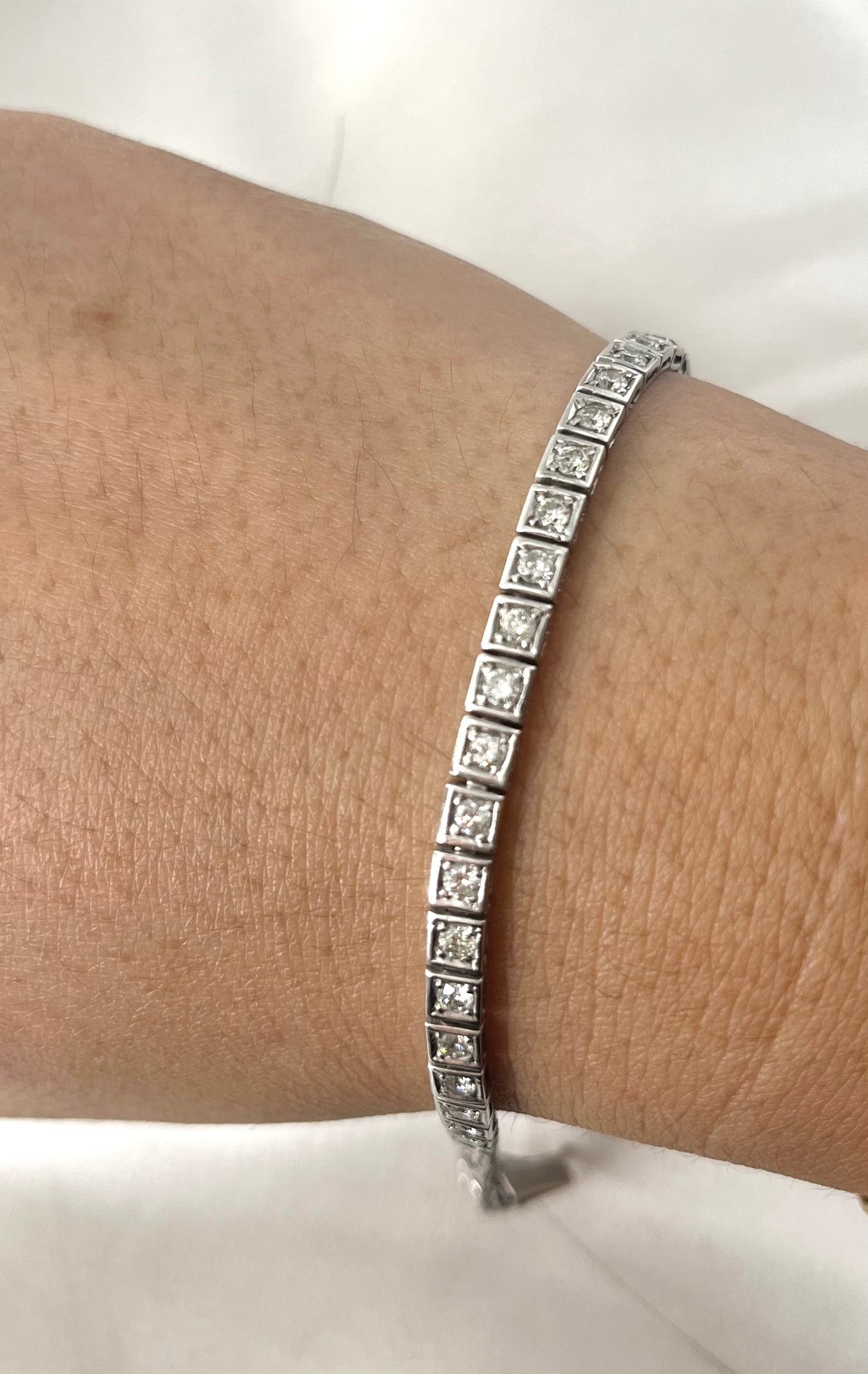 Square Tennis Bracelet BR082