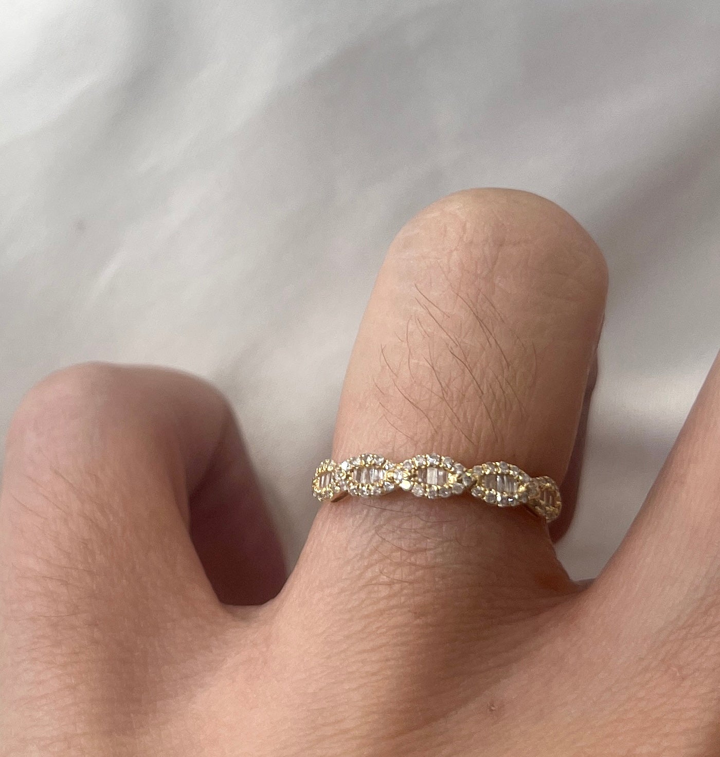 Oval Baguette Diamond Ring RG106