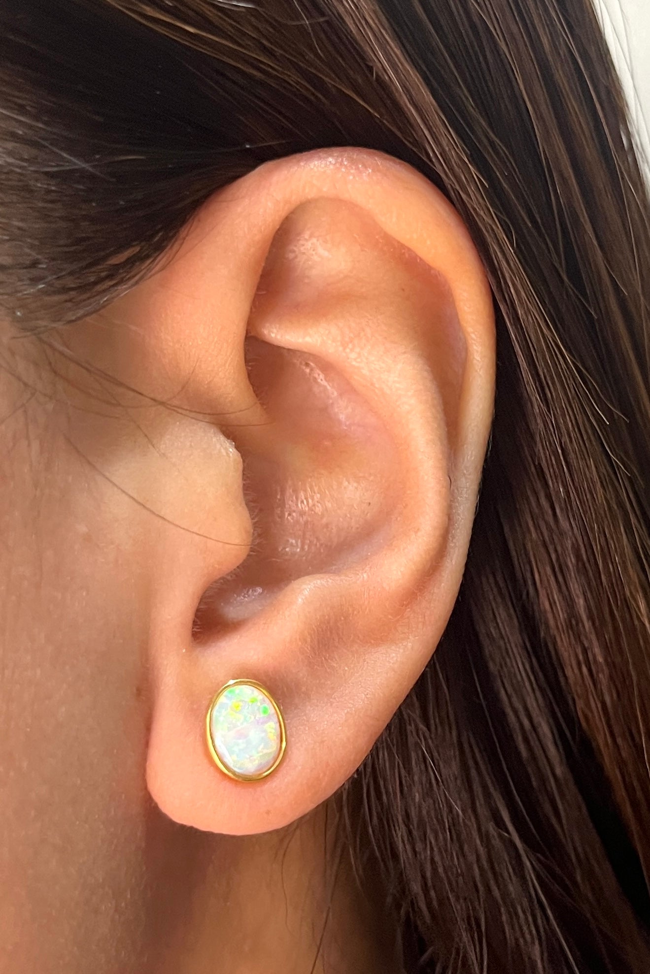 Opal Birthstone Earrings BS001