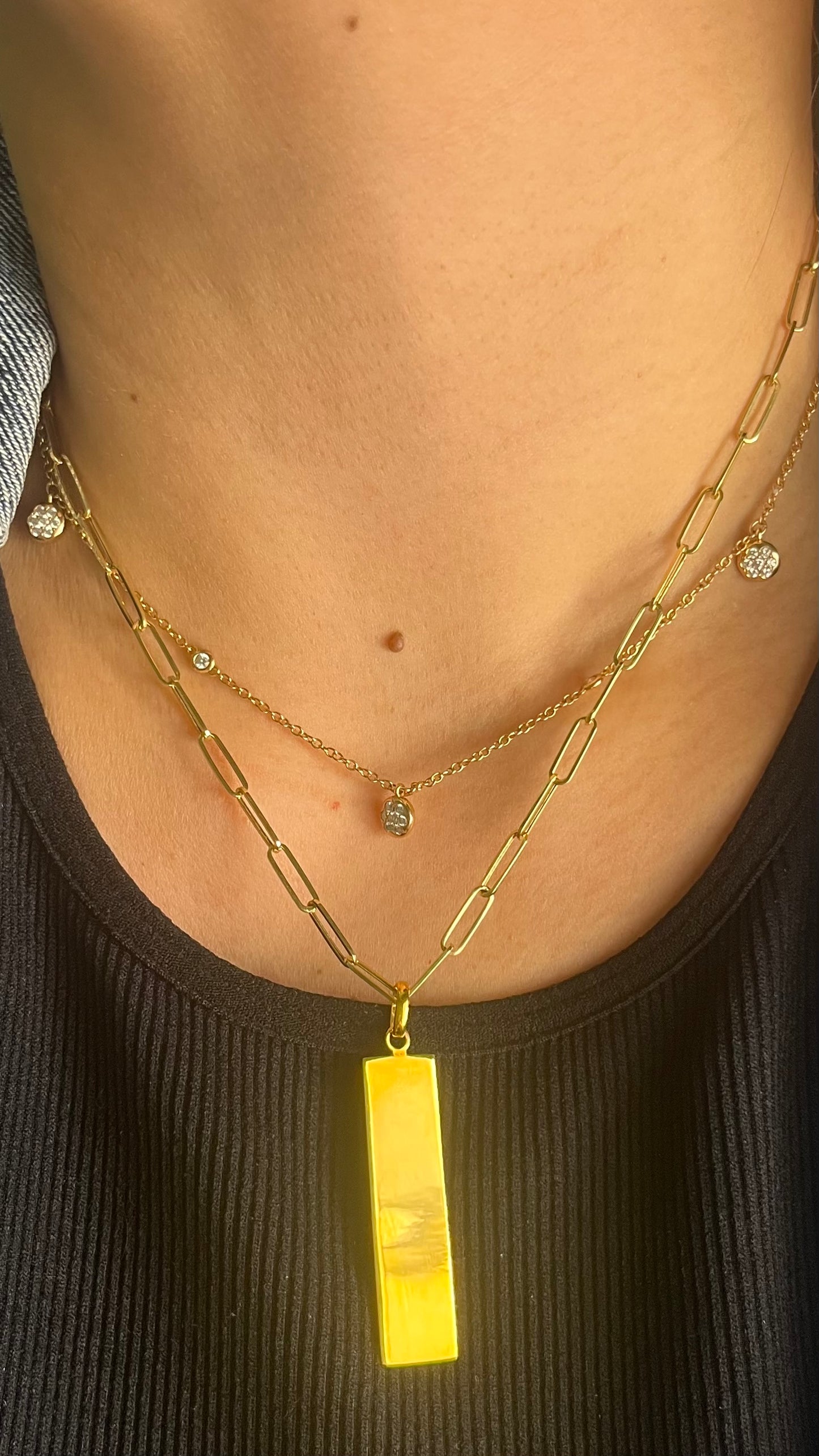 Bar Paperclip Necklace NL139