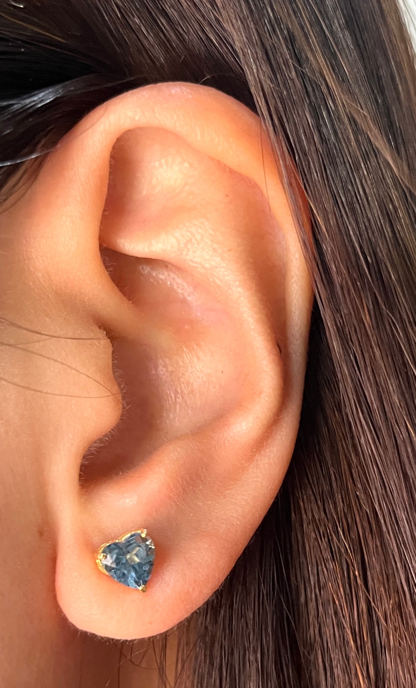 London Blue Topaz Heart Earrings BS002