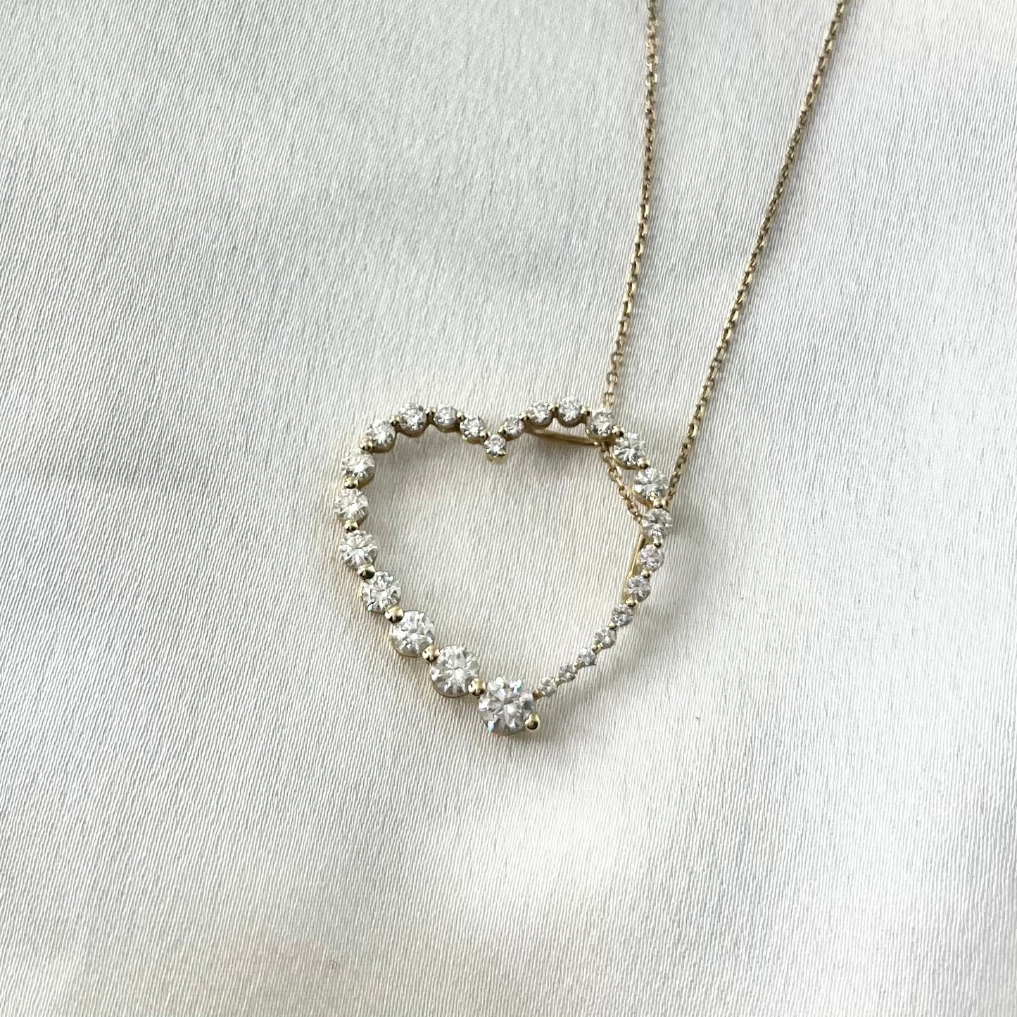 Diamond Heart Necklace NL137