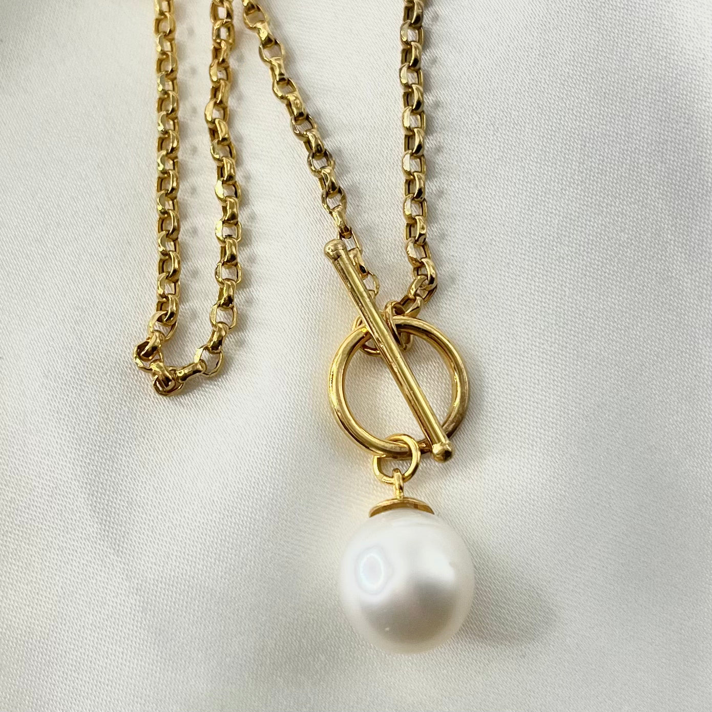 South Sea Pearl Toggle Necklace NL-094