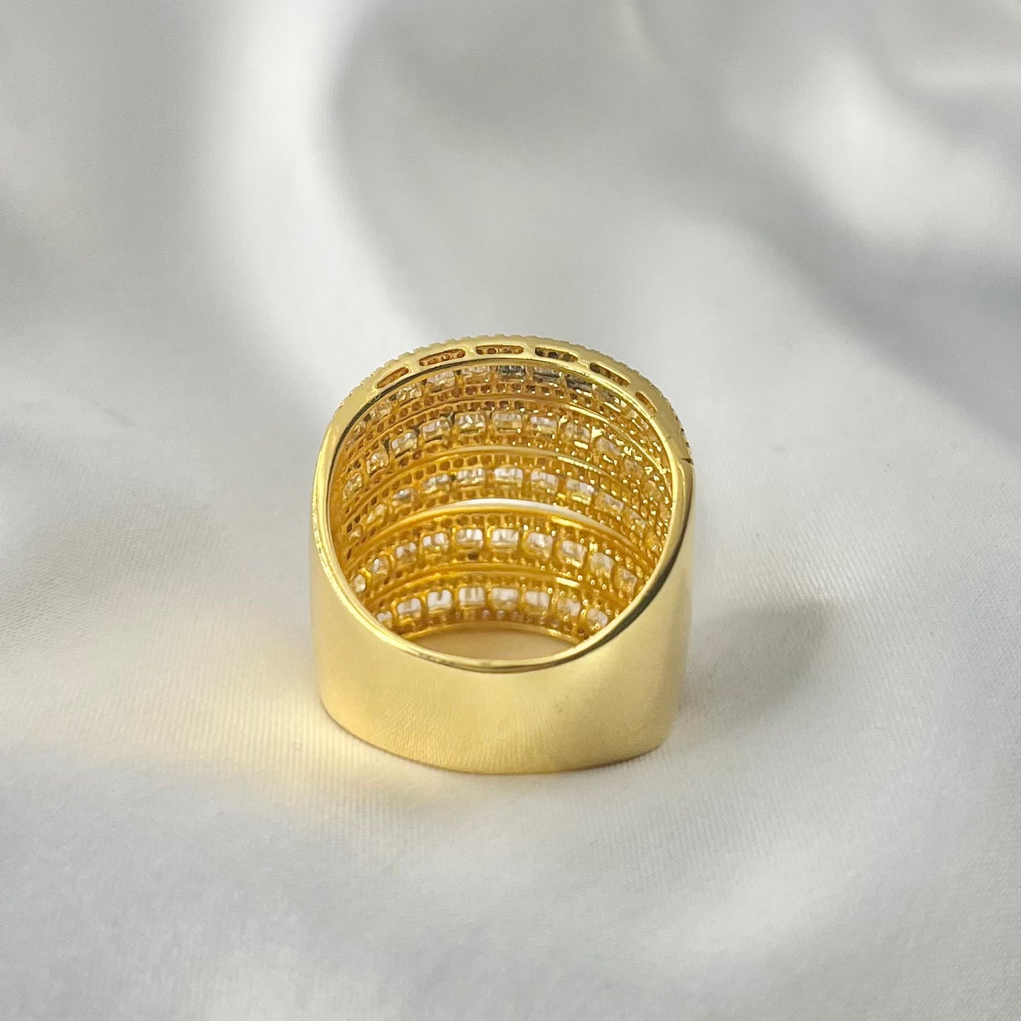 Layered Baguette Diamond Ring RG092
