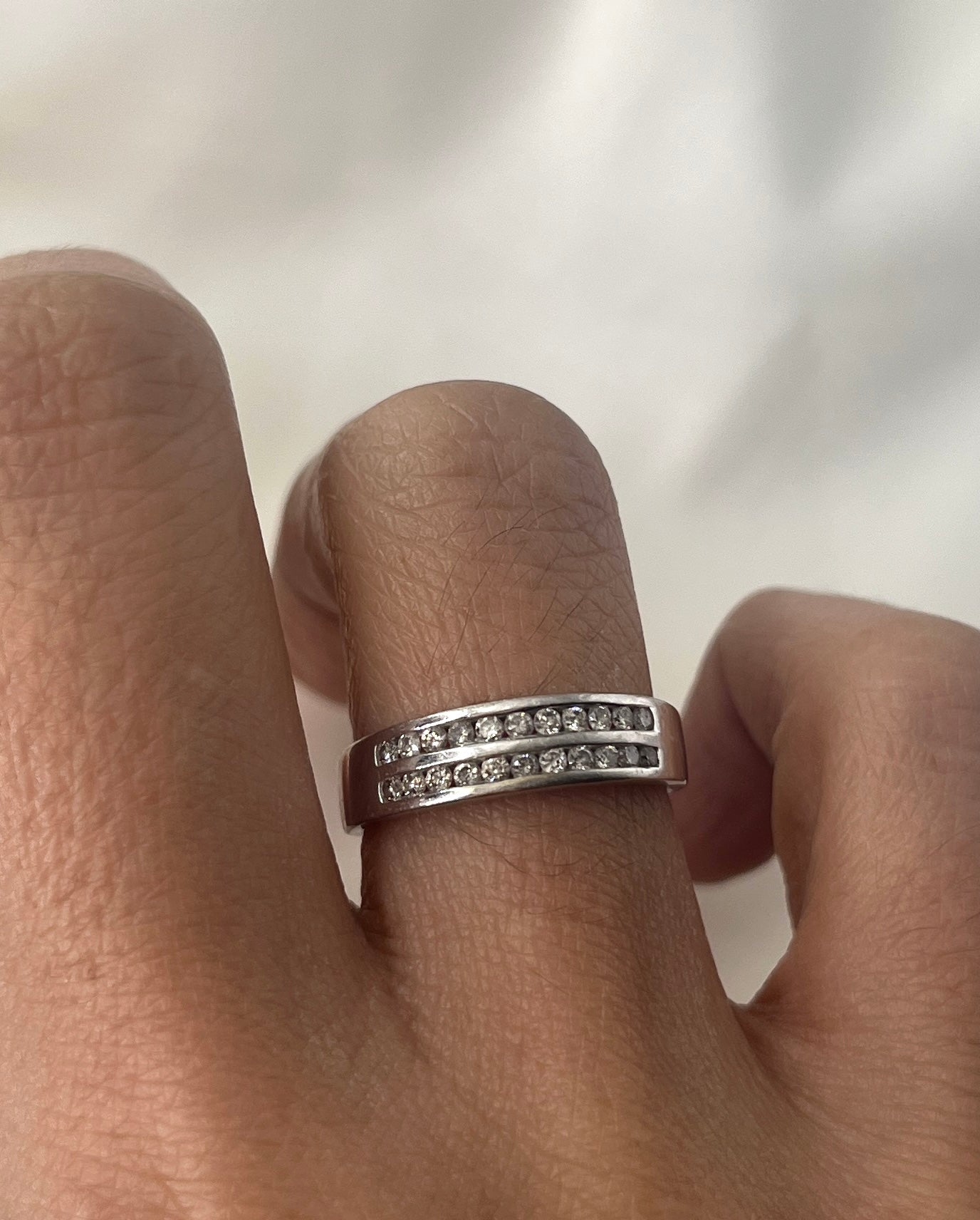 Double Row Diamond Ring RG019