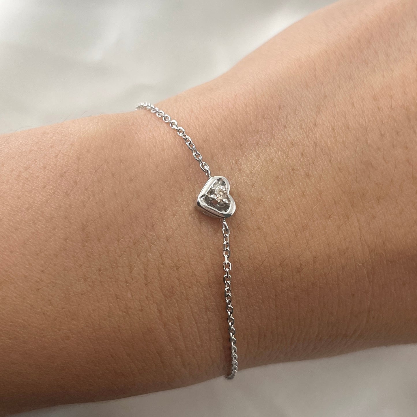 Heart Diamond Bracelet BR110