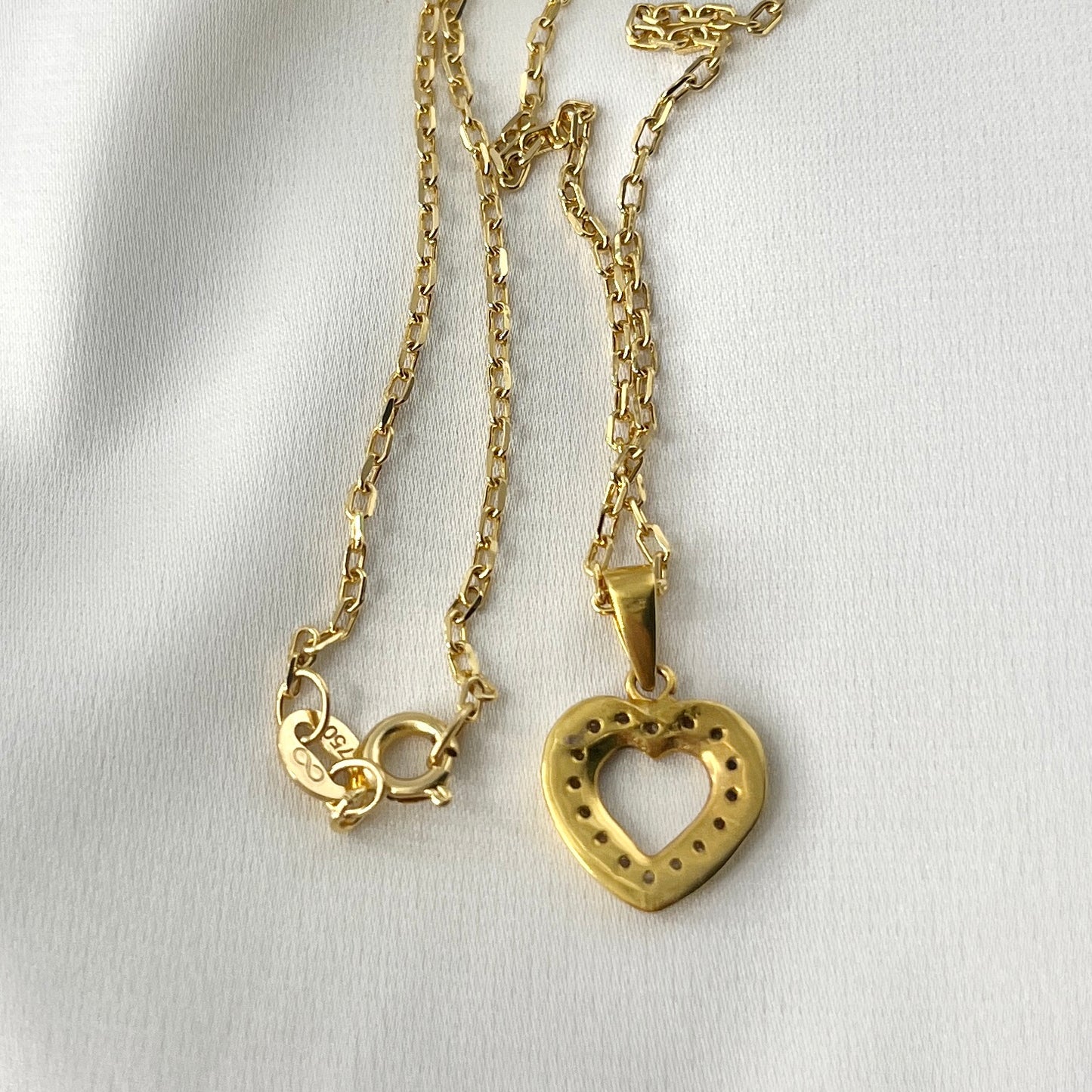 Heart Diamond Necklace NL189