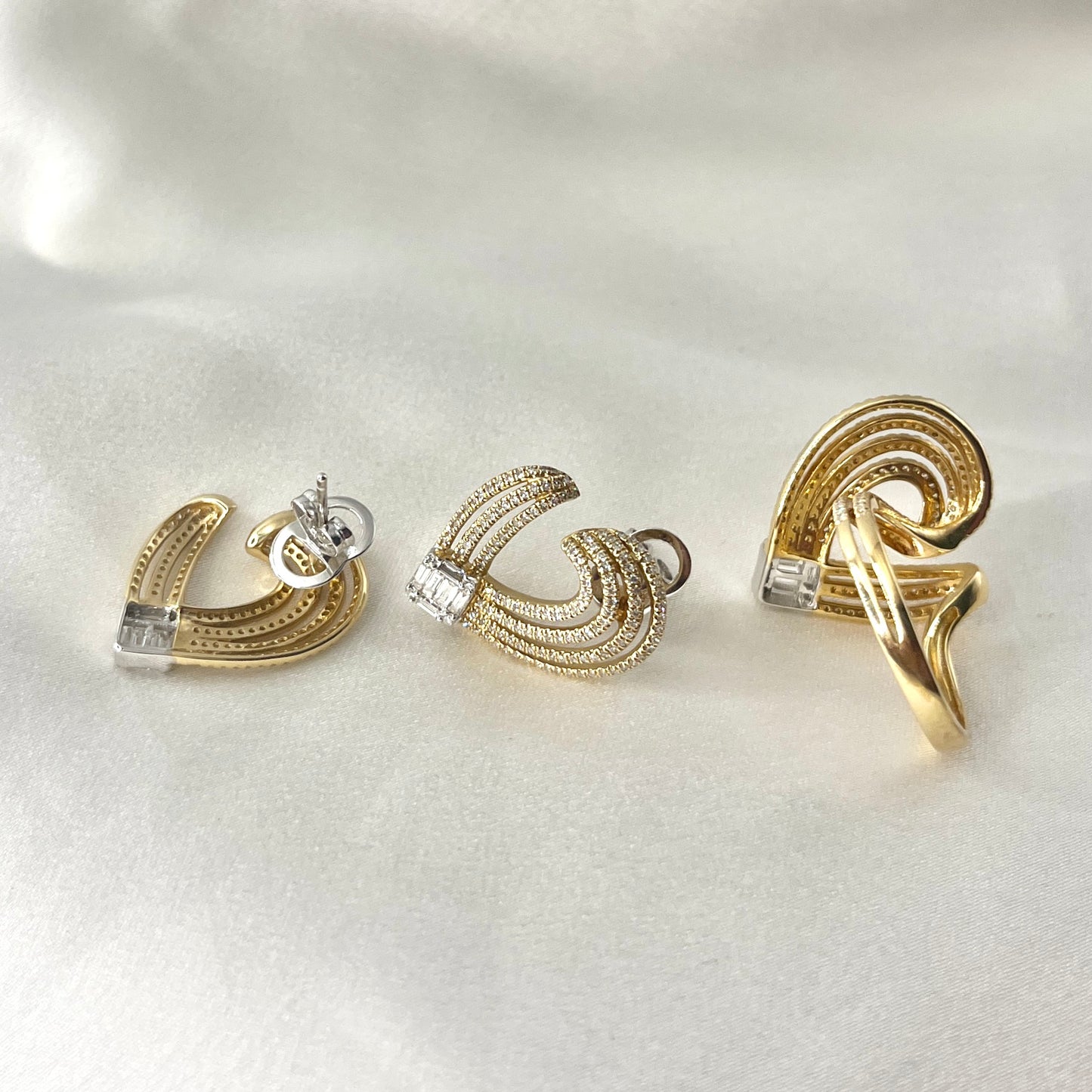 Heart Shaped Baguette Diamond Set ST065
