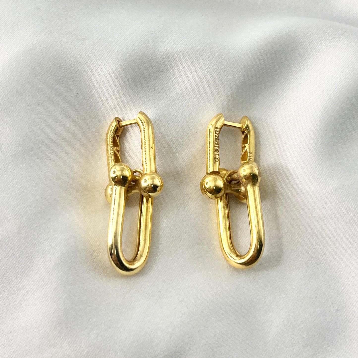 Hardware Yellow Gold EarringsER171