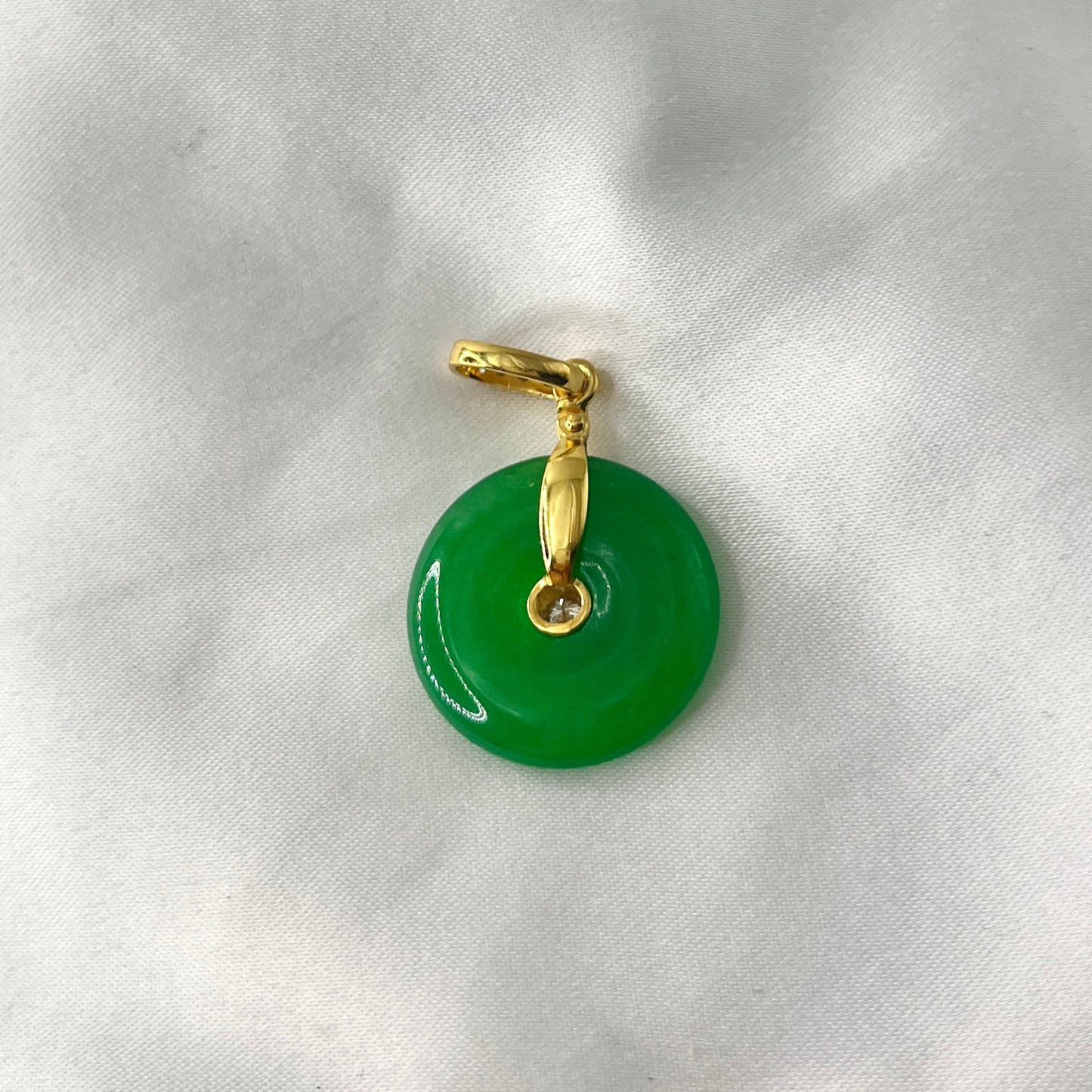 Jade Diamond Pendant PD040