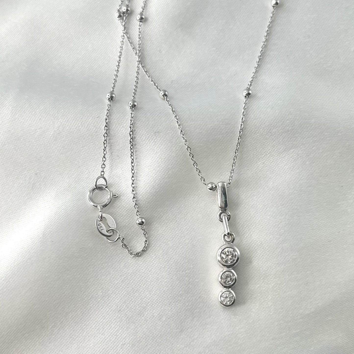Drop Diamond Necklace NL134