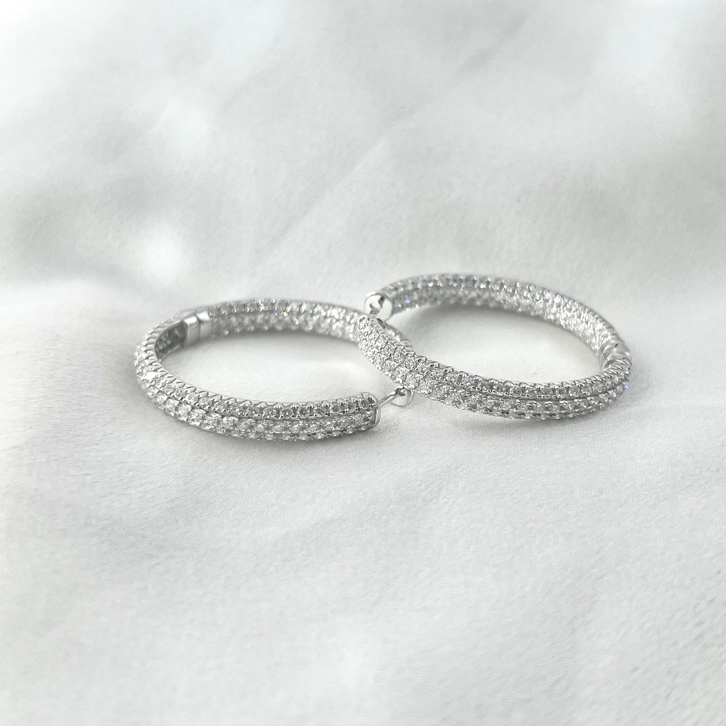 Hoop In & Out Diamond Earrings ER159