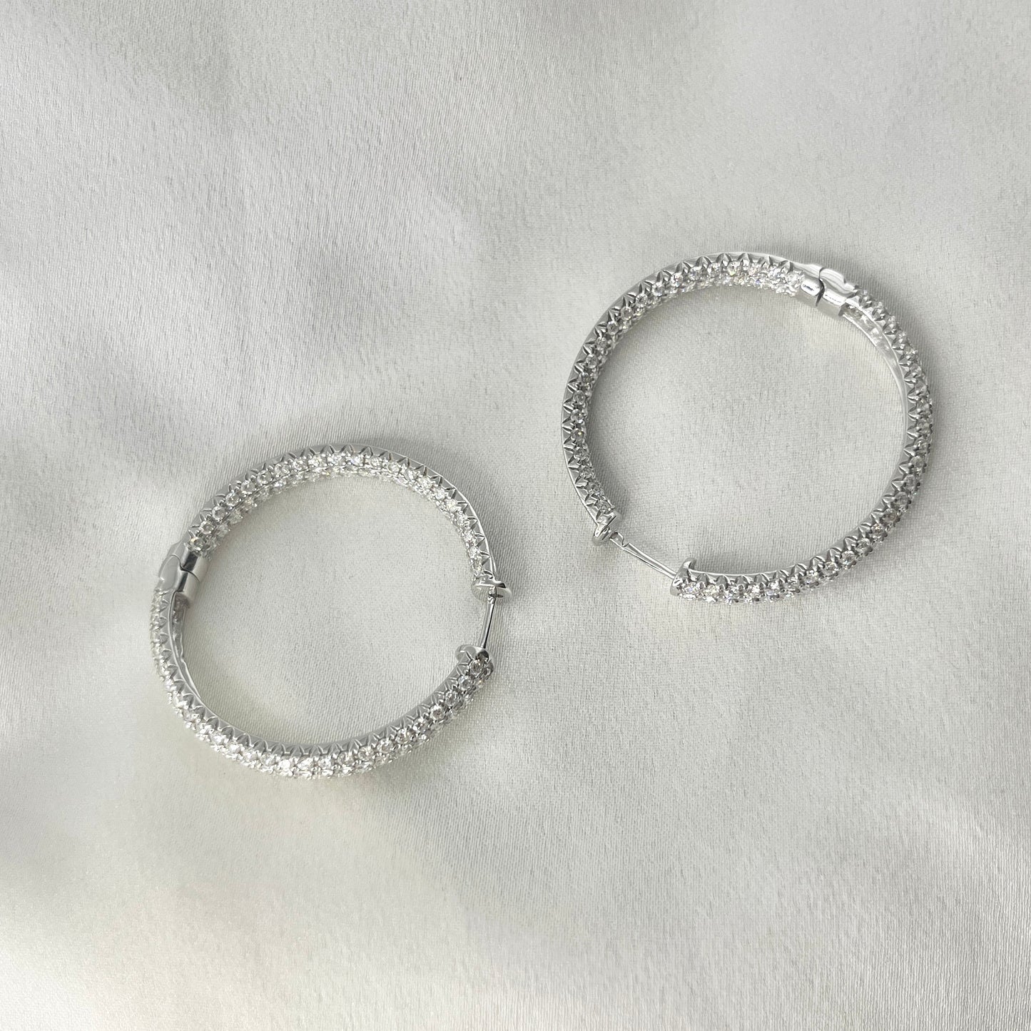 Hoop In & Out Diamond Earrings ER159