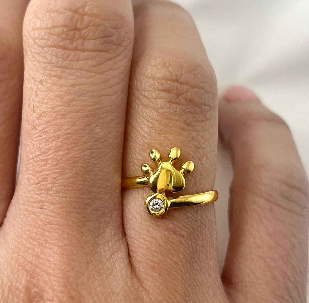 Paw Diamond Ring RG017