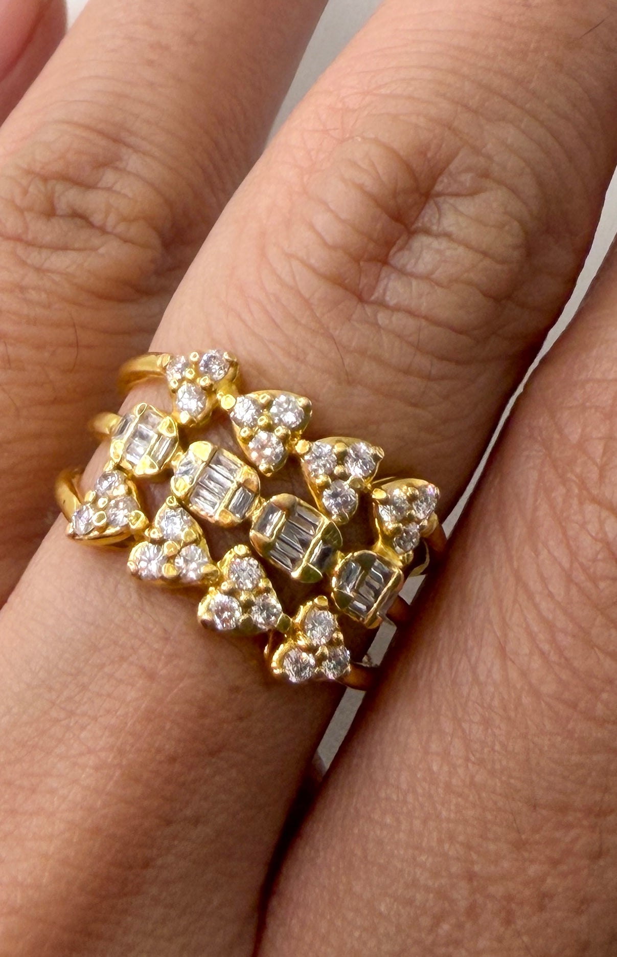 Multi Shape Illusion Diamond Ring RG035